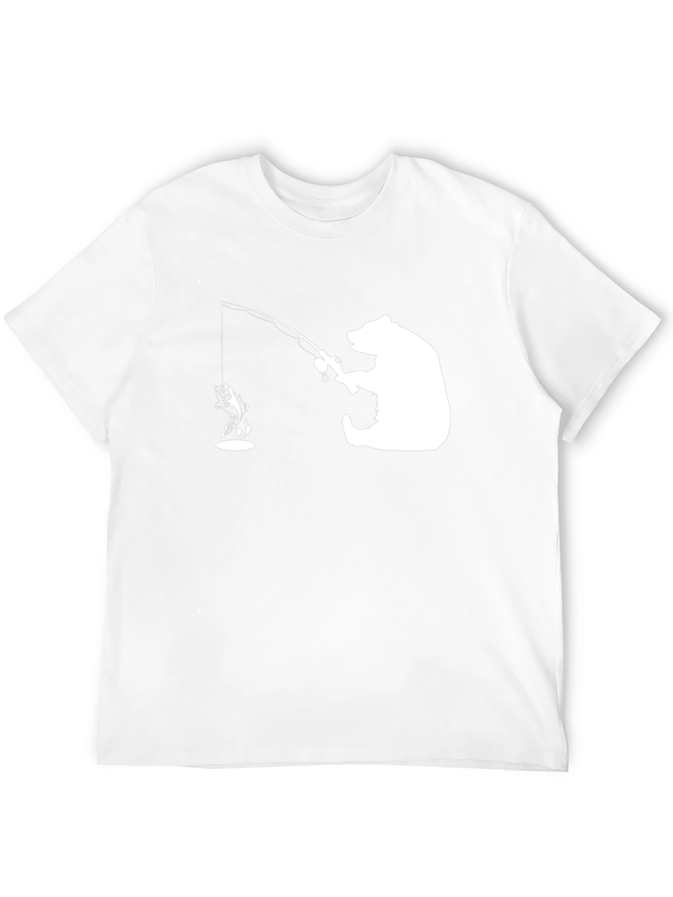 Black Bear Fishing T-Shirt - Humorous Graphic Tee view 12