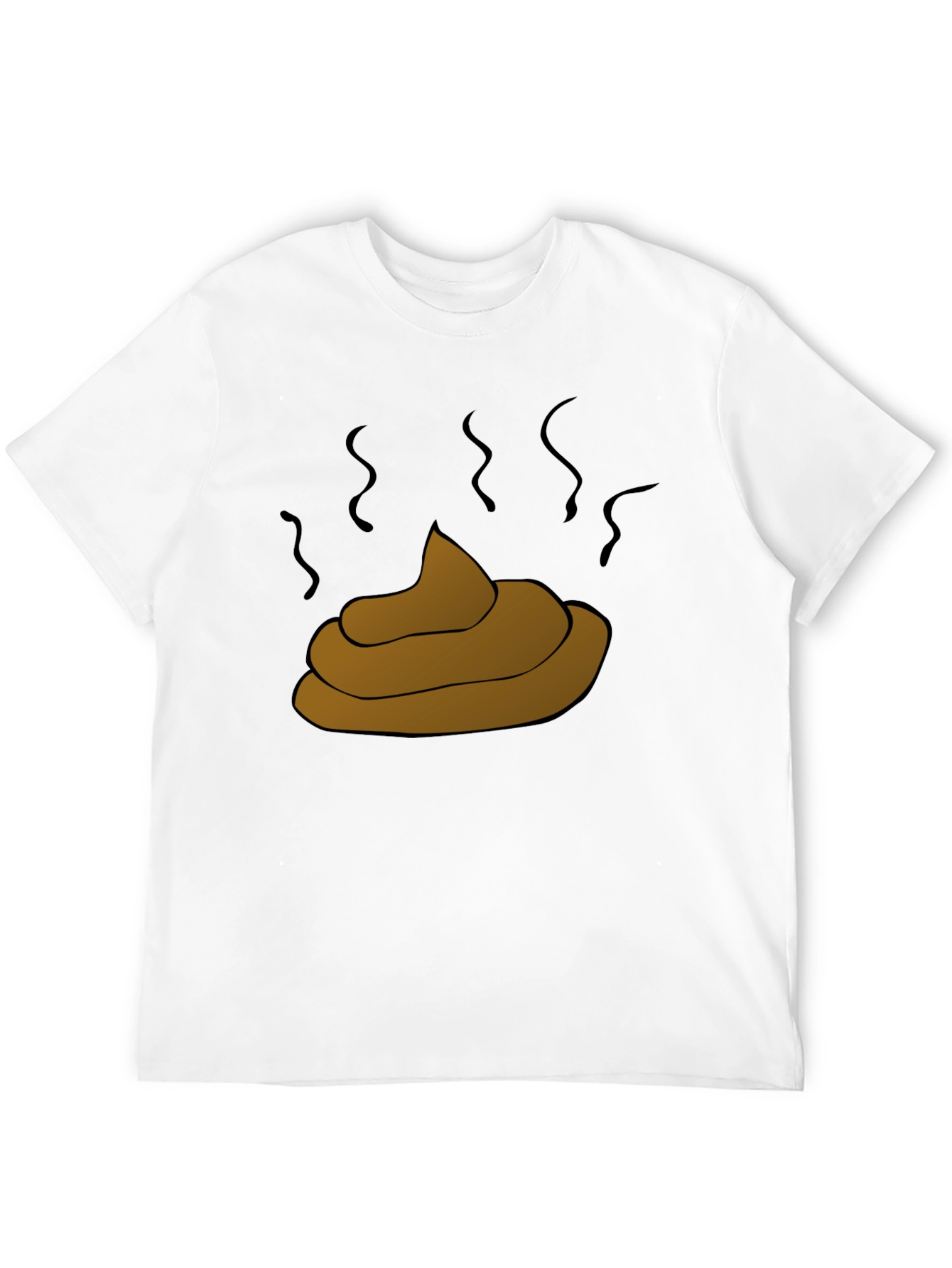 Black Poop Emoji Graphic Black T-Shirt view 12