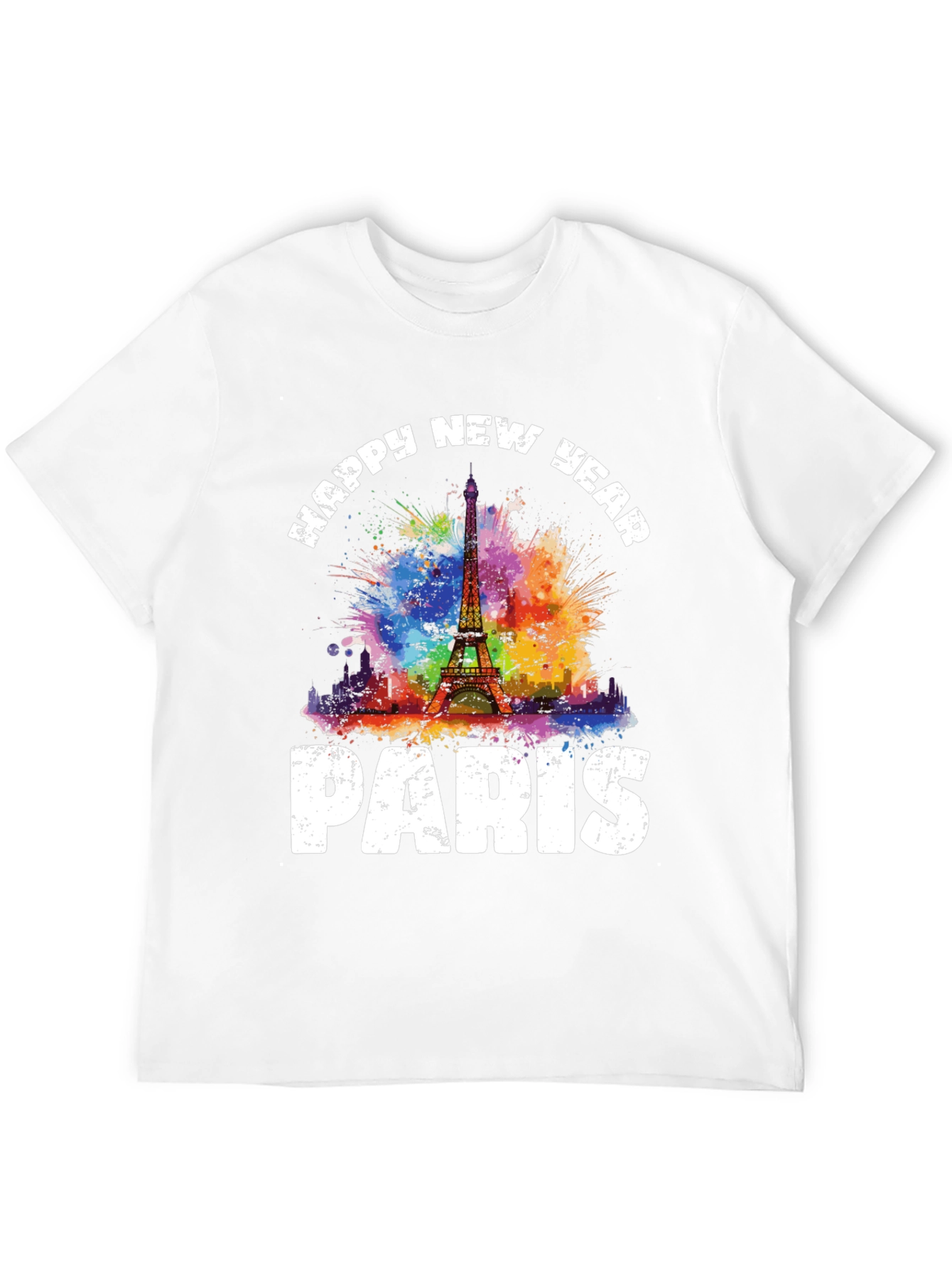 Happy New Year Paris Graphic T-Shirt - 12