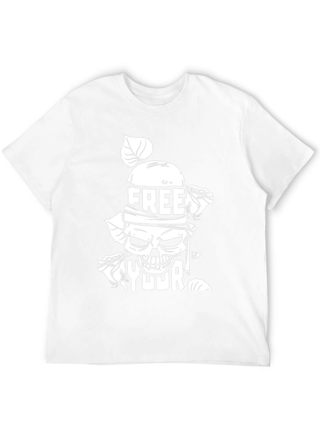 Black Free Your Mind Graphic Tee - Skull & Roses view 12