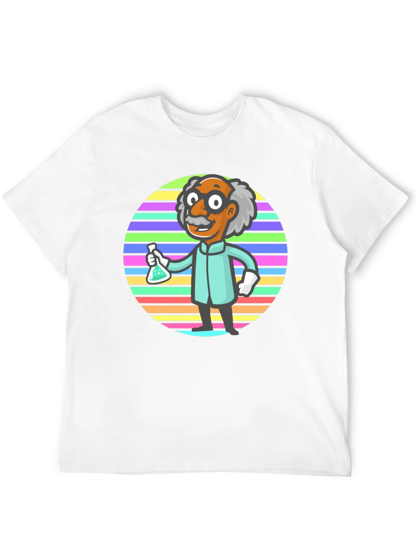 Black Scientist Graphic T-Shirt - Funky Retro Design view 12