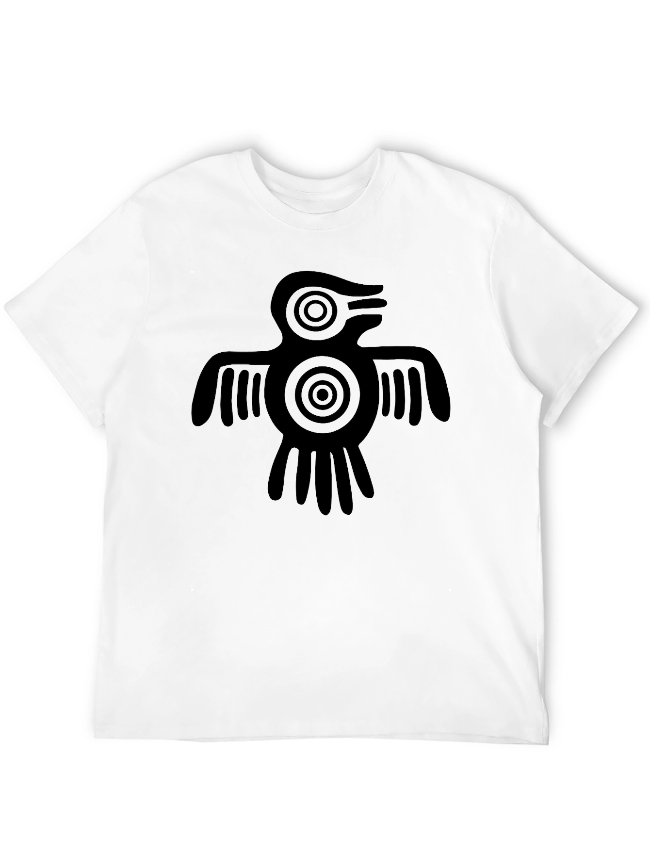 Black Aztec Bird Graphic Tee - Black T-Shirt view 12