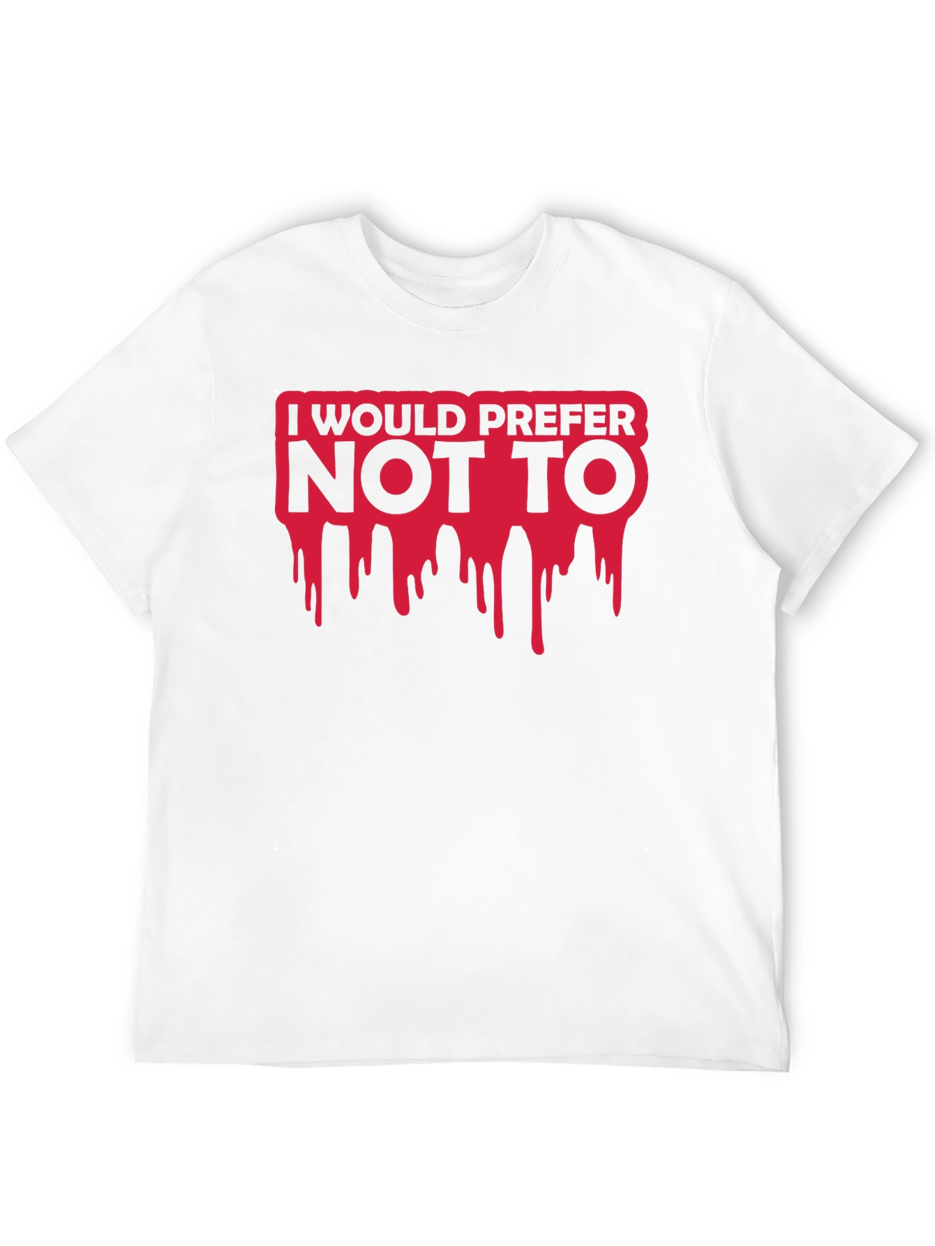 Black I Would Prefer Not To T-Shirt view 12