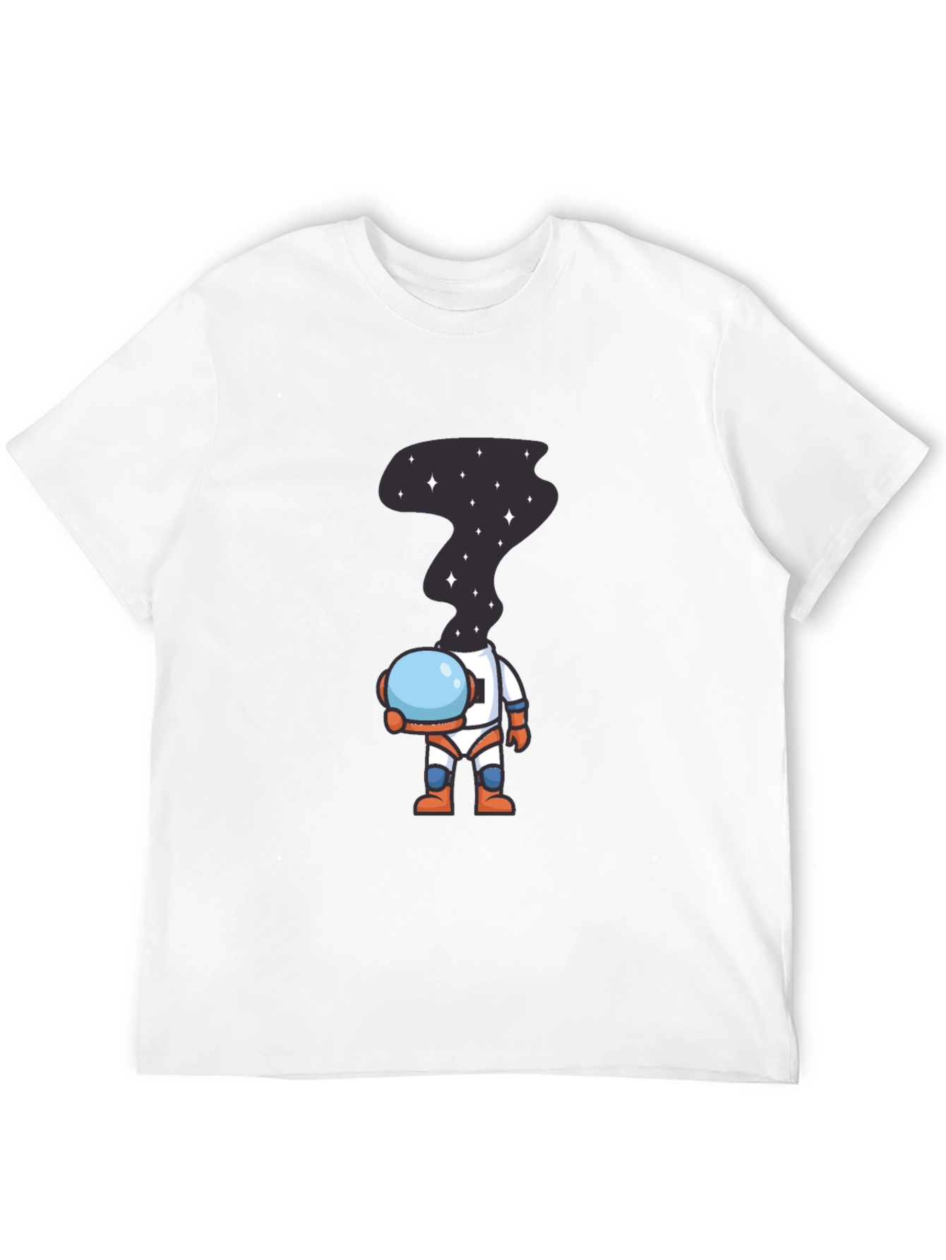 Black Astronaut Space Head T-Shirt - Unique Graphic Tee view 12