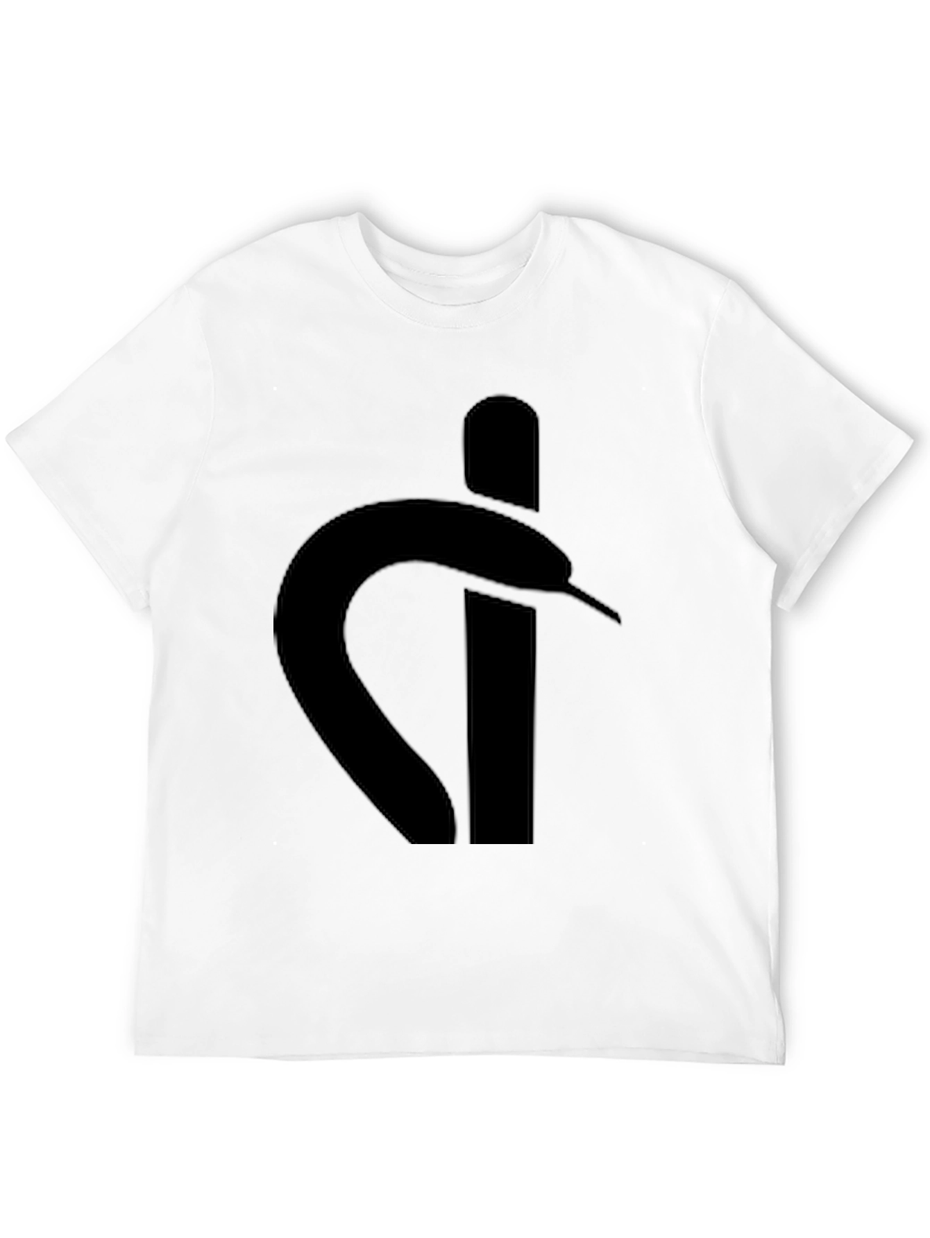 Black Stylish Black Graphic Tee - Snake Logo view 12