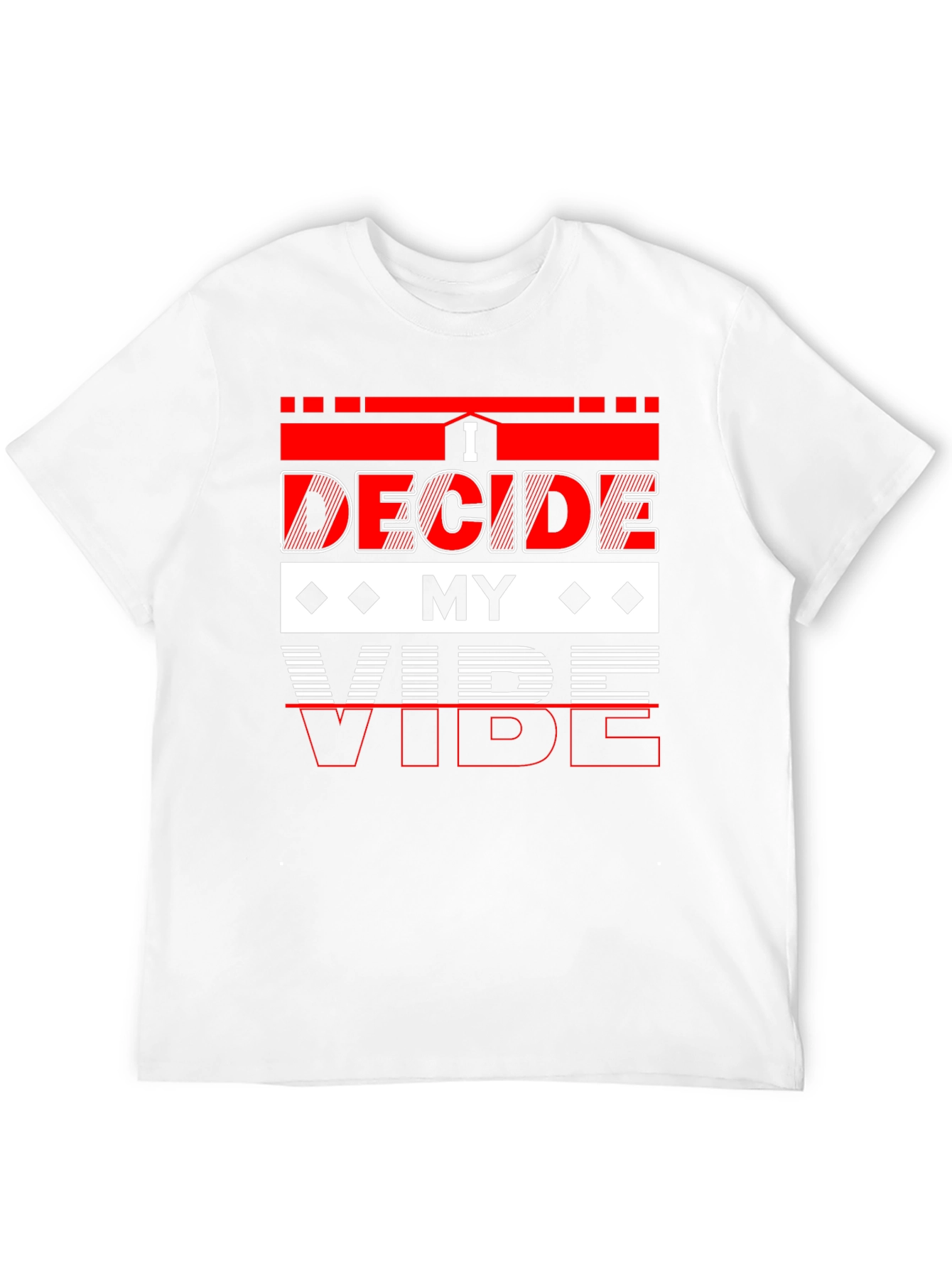 Black I Decide My Vibe Graphic T-Shirt - Stylish Cotton Tee view 12