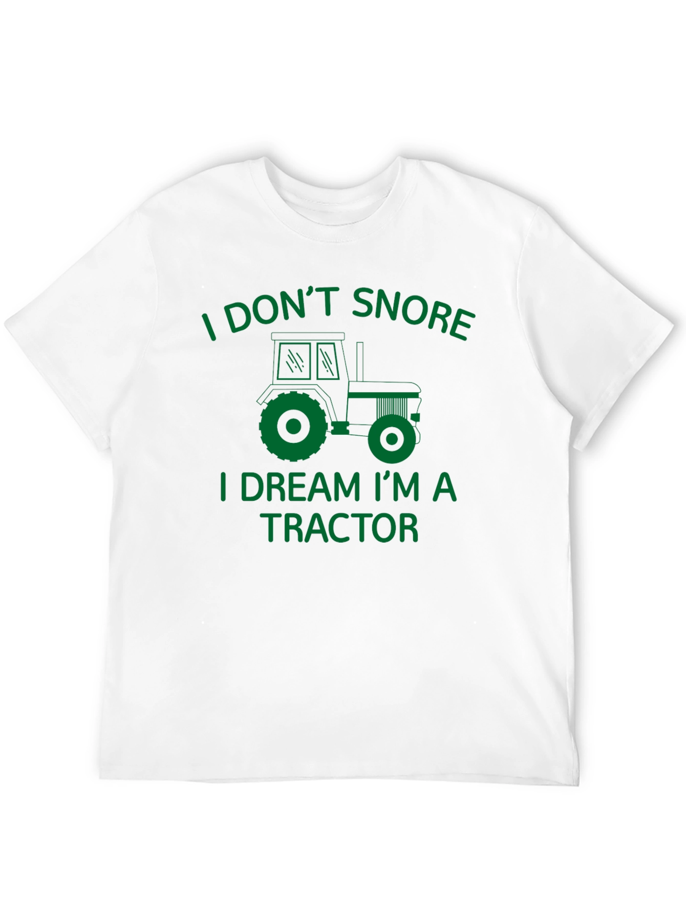 Black Funny Tractor Dreamer T-Shirt view 12