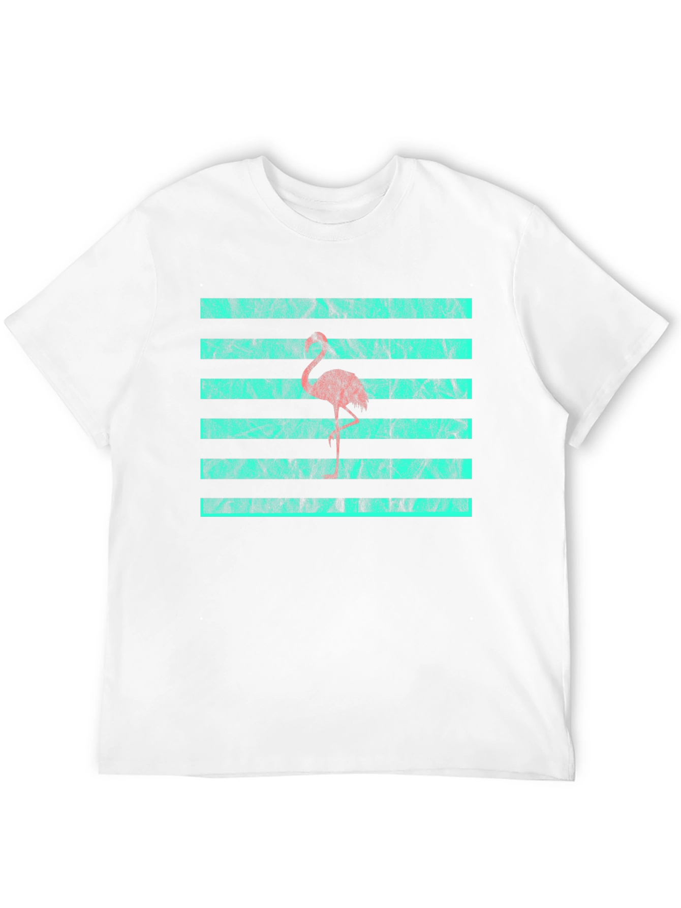 Black Flamingo Stripe Graphic Tee view 12