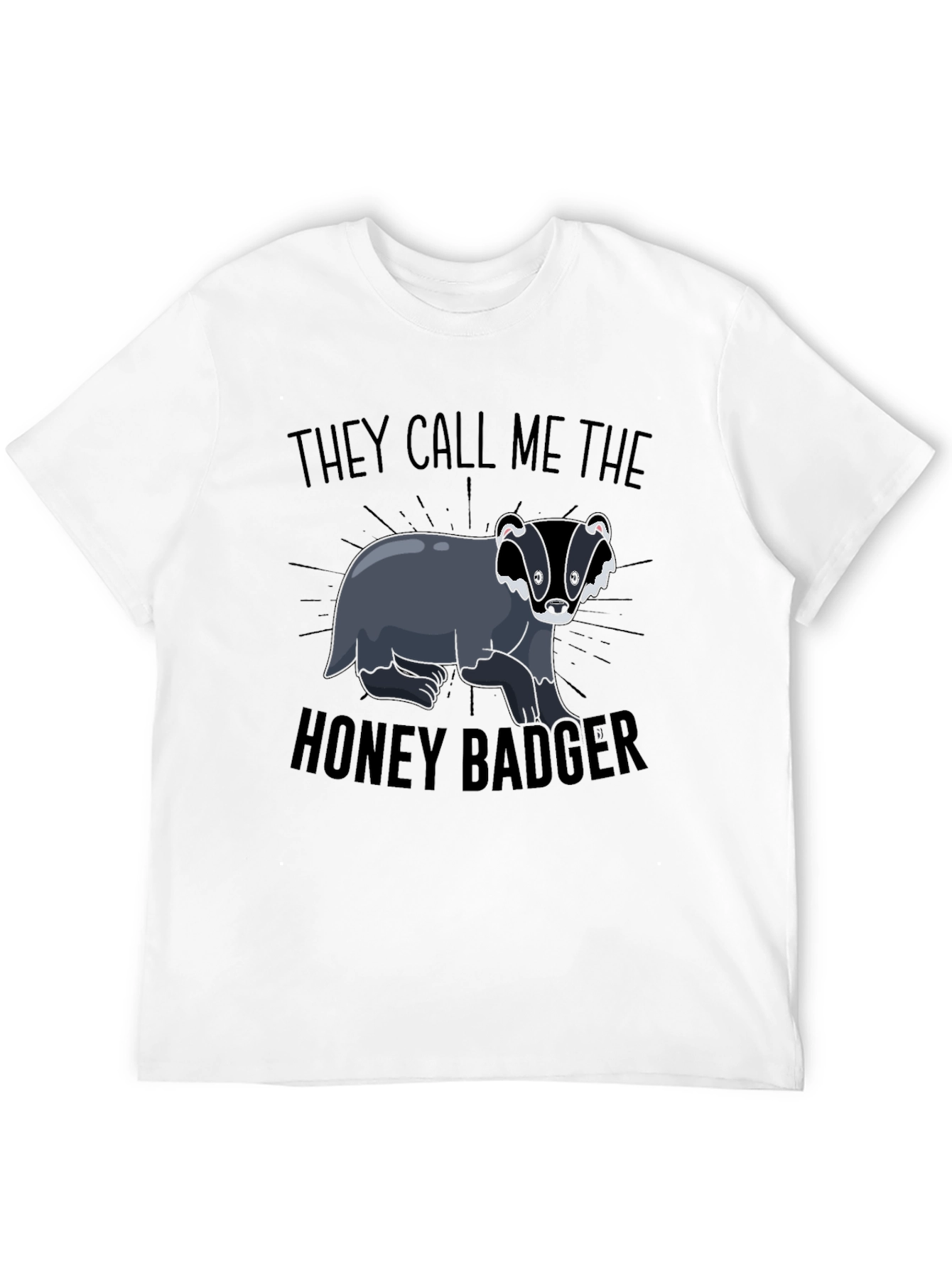 Black Honey Badger Graphic Tee - Don't Care! view 12