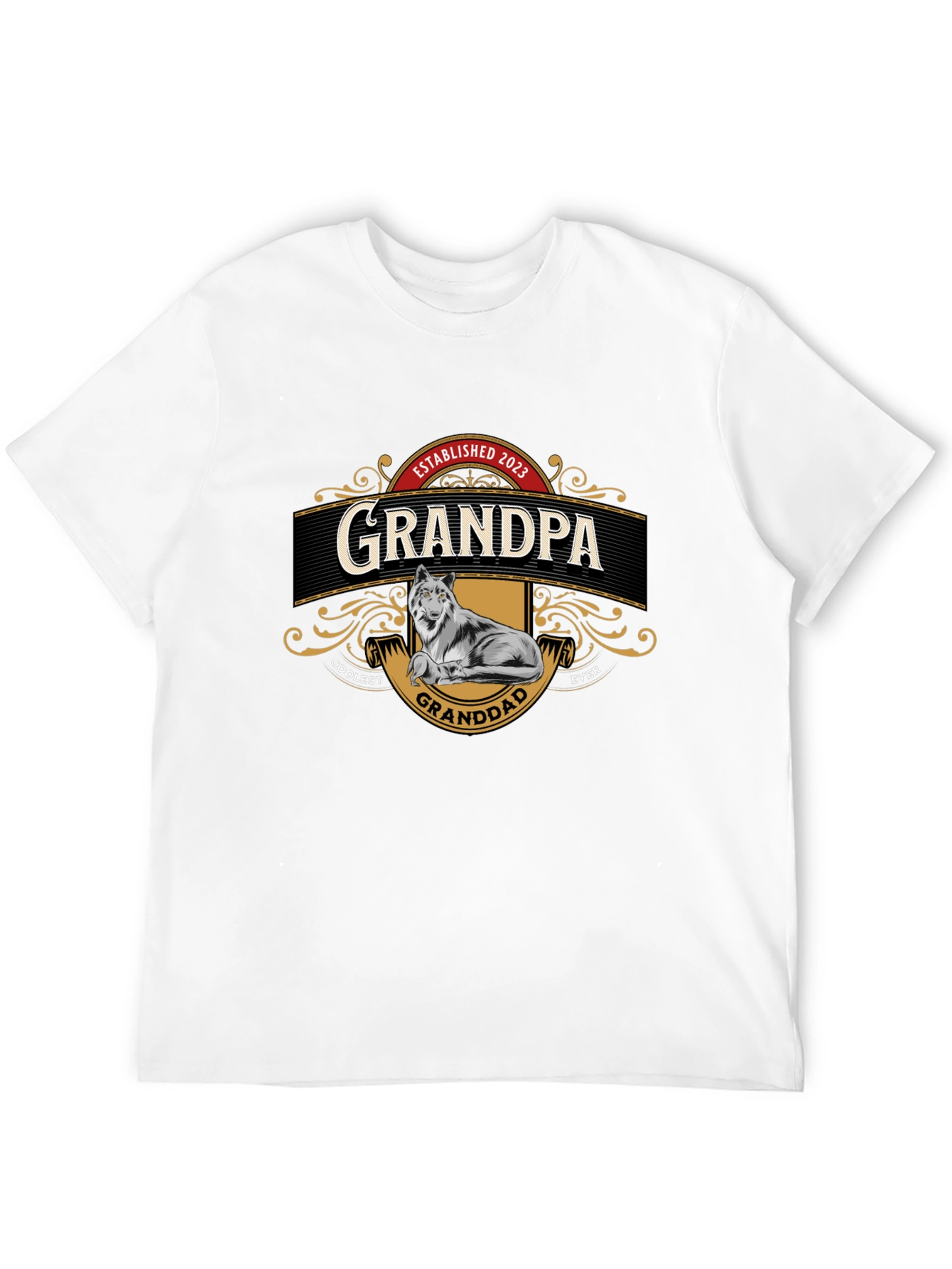 Black Coolest Granddad Ever T-Shirt view 12