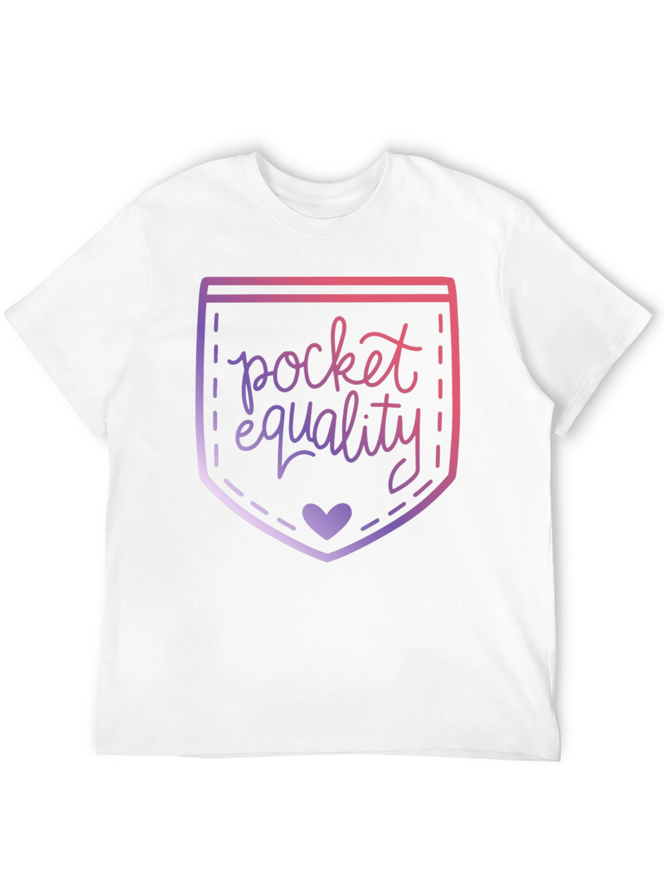 Black Pocket Equality Graphic T-Shirt view 12