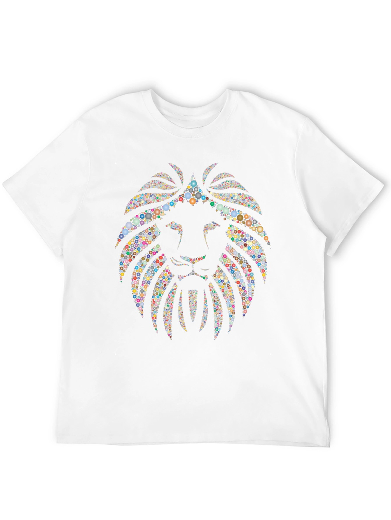 Black Lion Head Graphic Tee - Black T-Shirt view 12