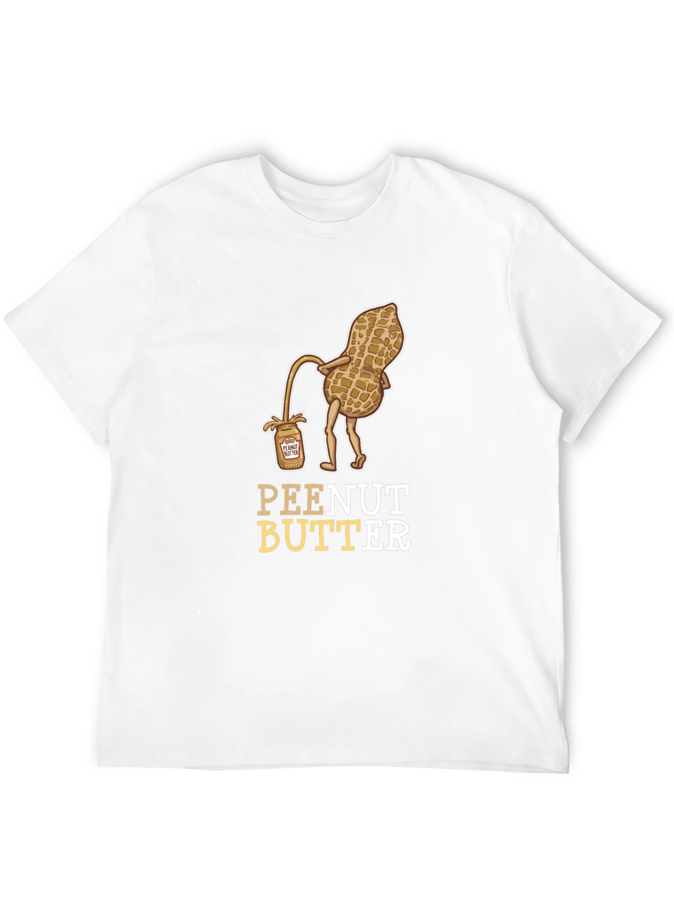 Black Peanut Butter Humor Graphic Tee Shirt view 12