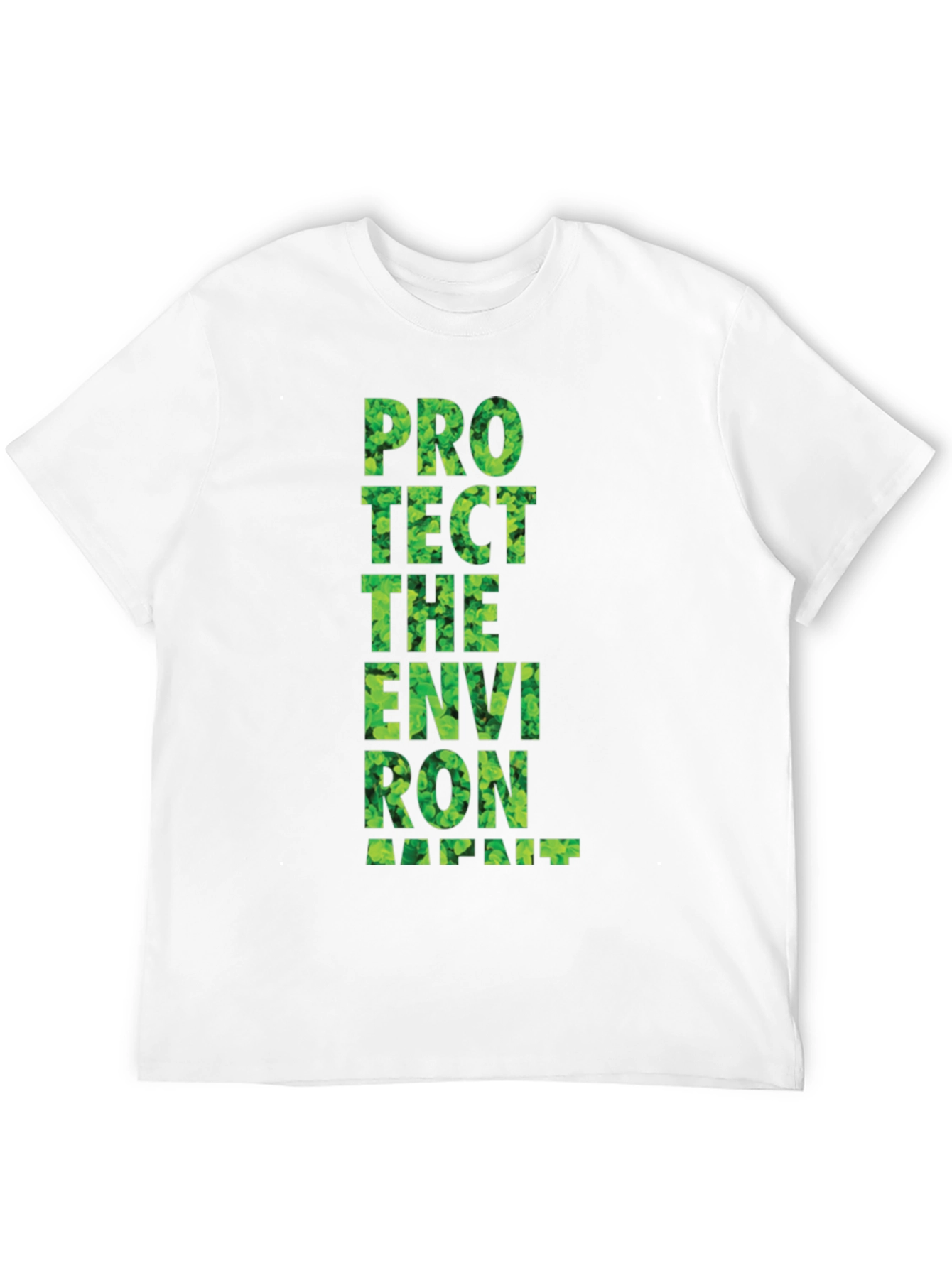 Black Eco-Friendly Graphic Tee: Protect the Environment view 12