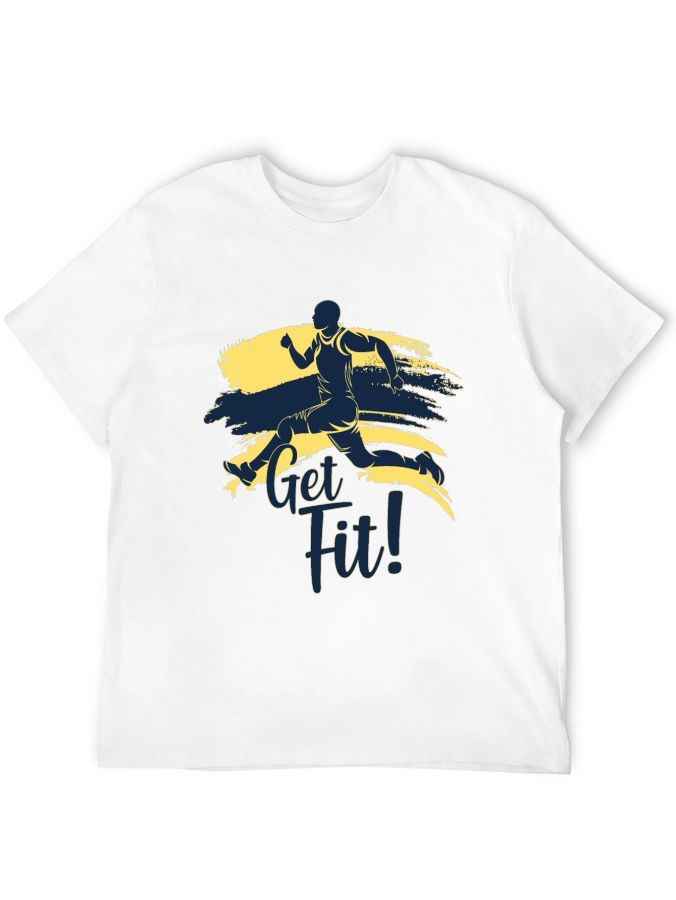 Black Get Fit Graphic Tee - Active Lifestyle T-Shirt view 12