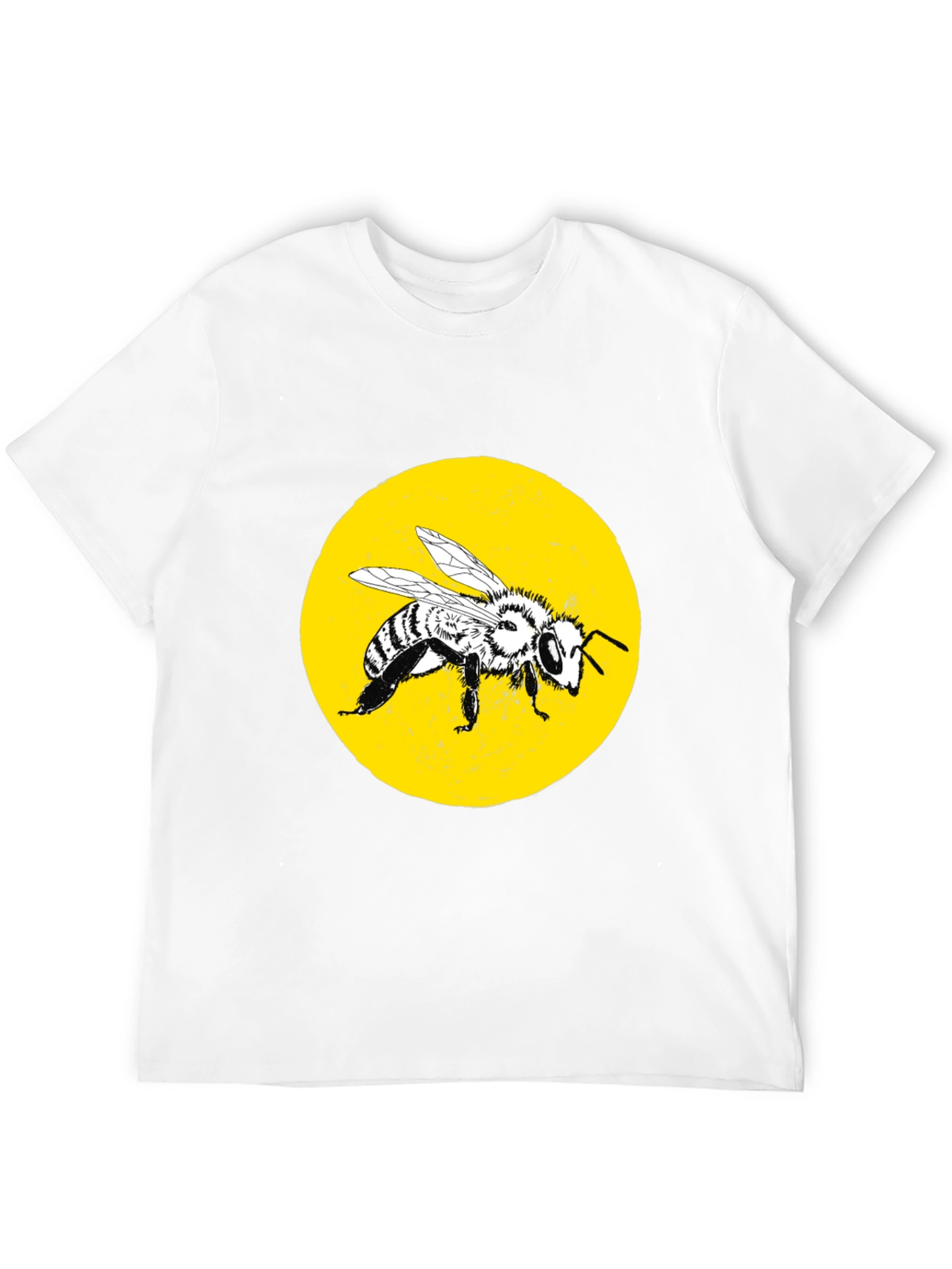 Bee Graphic Tee - Stylish Black Cotton T-Shirt - 12
