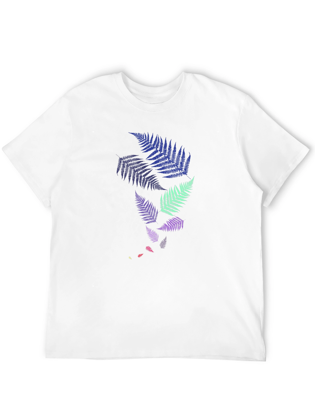 Black Fern Design Black T-Shirt view 12