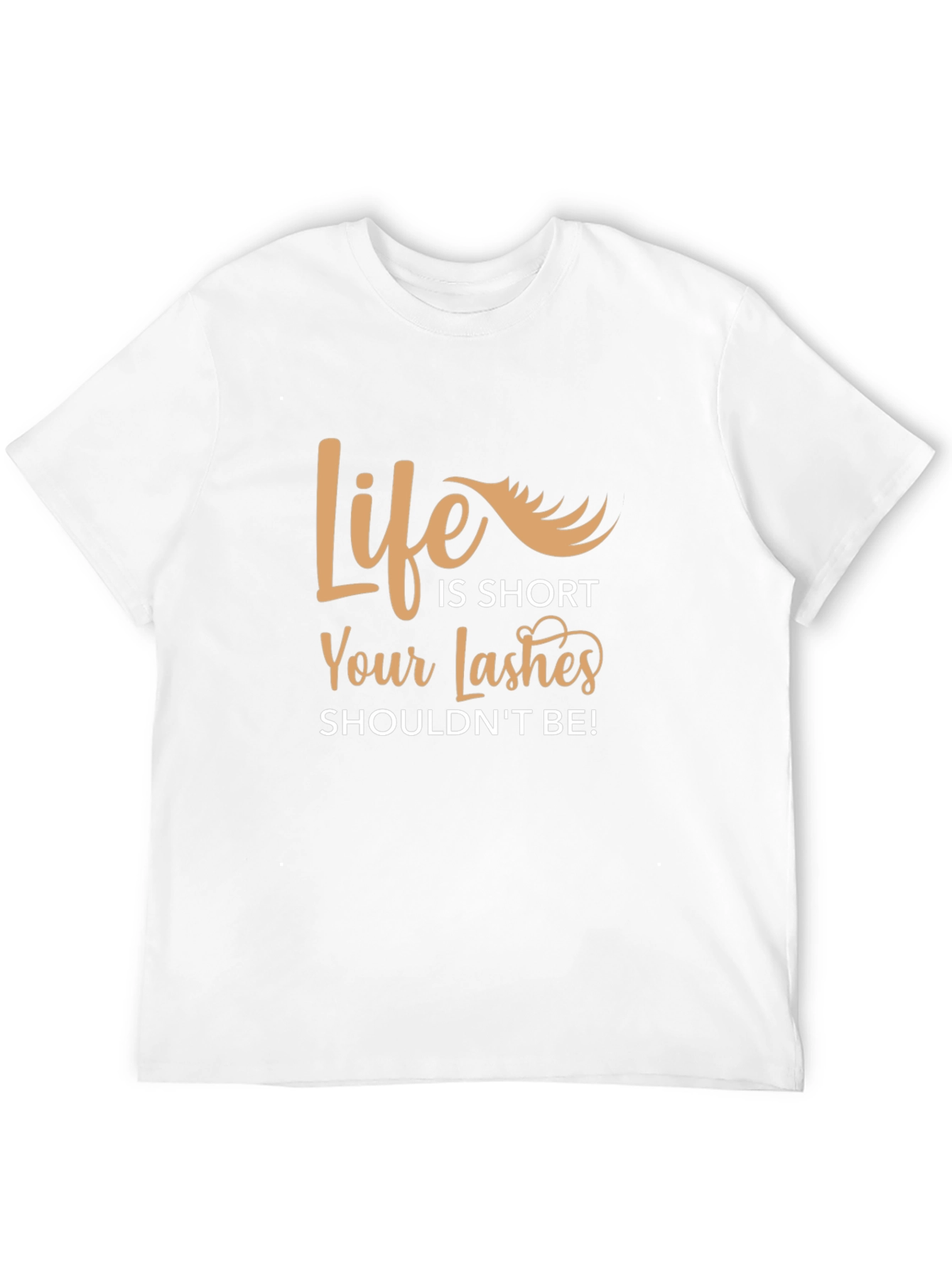 Black Life is Short Lashes T-Shirt view 12