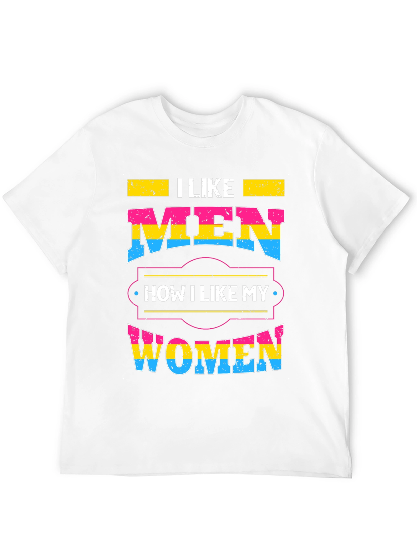 Black Pansexual Pride T-Shirt - I Like Men, I Like Women view 12