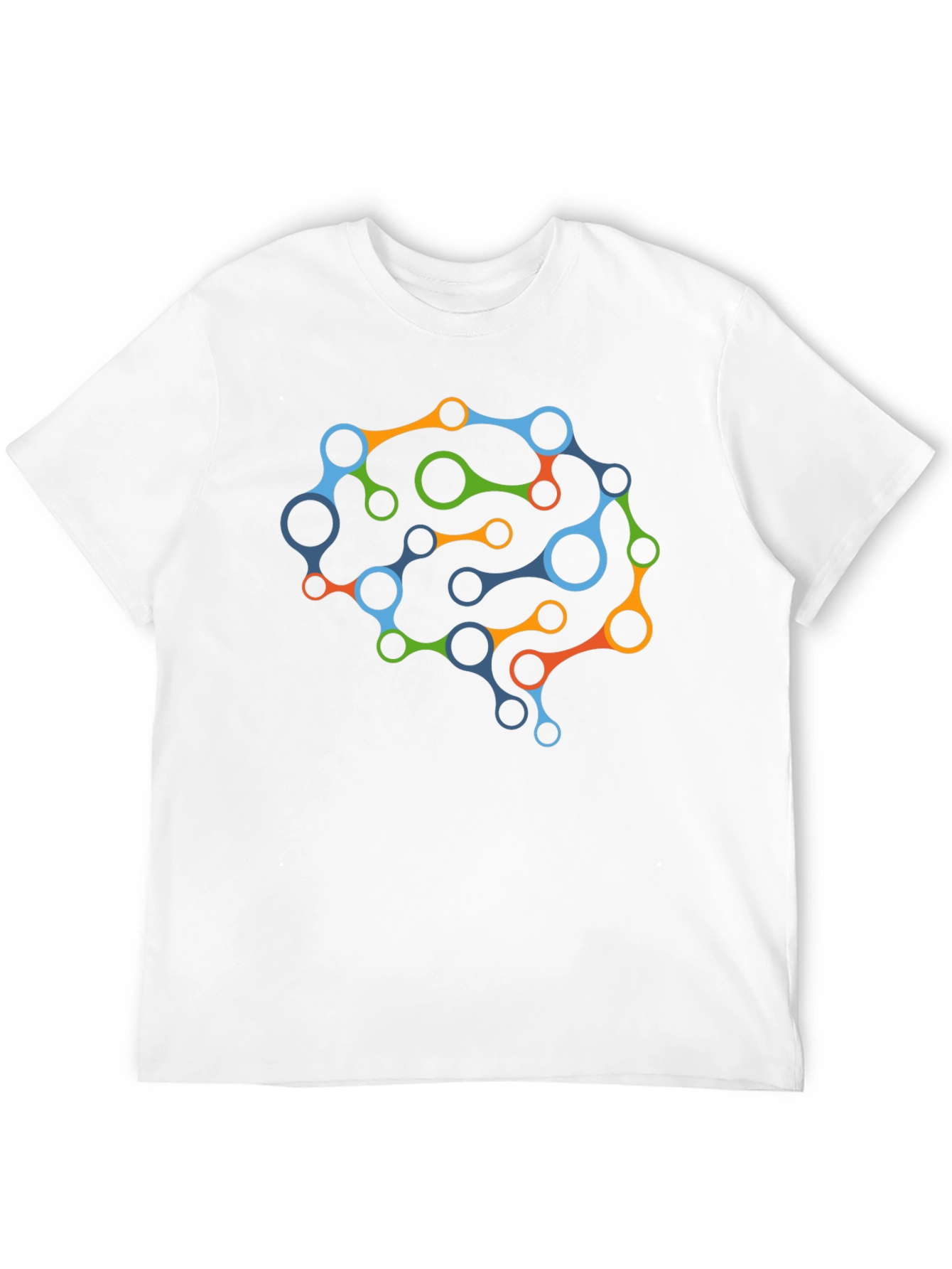 Black Brain Link T-Shirt - Modern Graphic Tee view 12