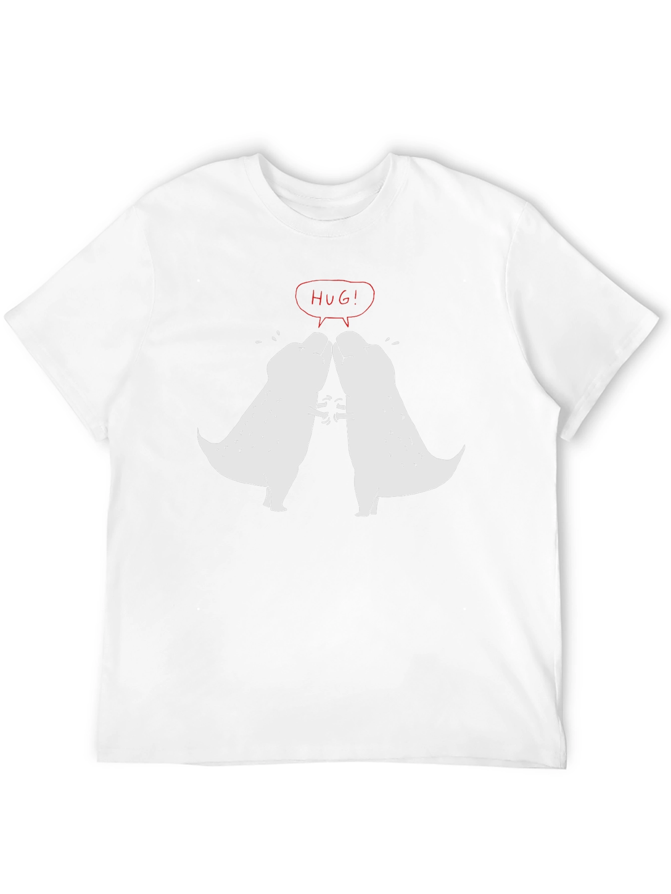 Black Hugging Dino Graphic T-Shirt view 12