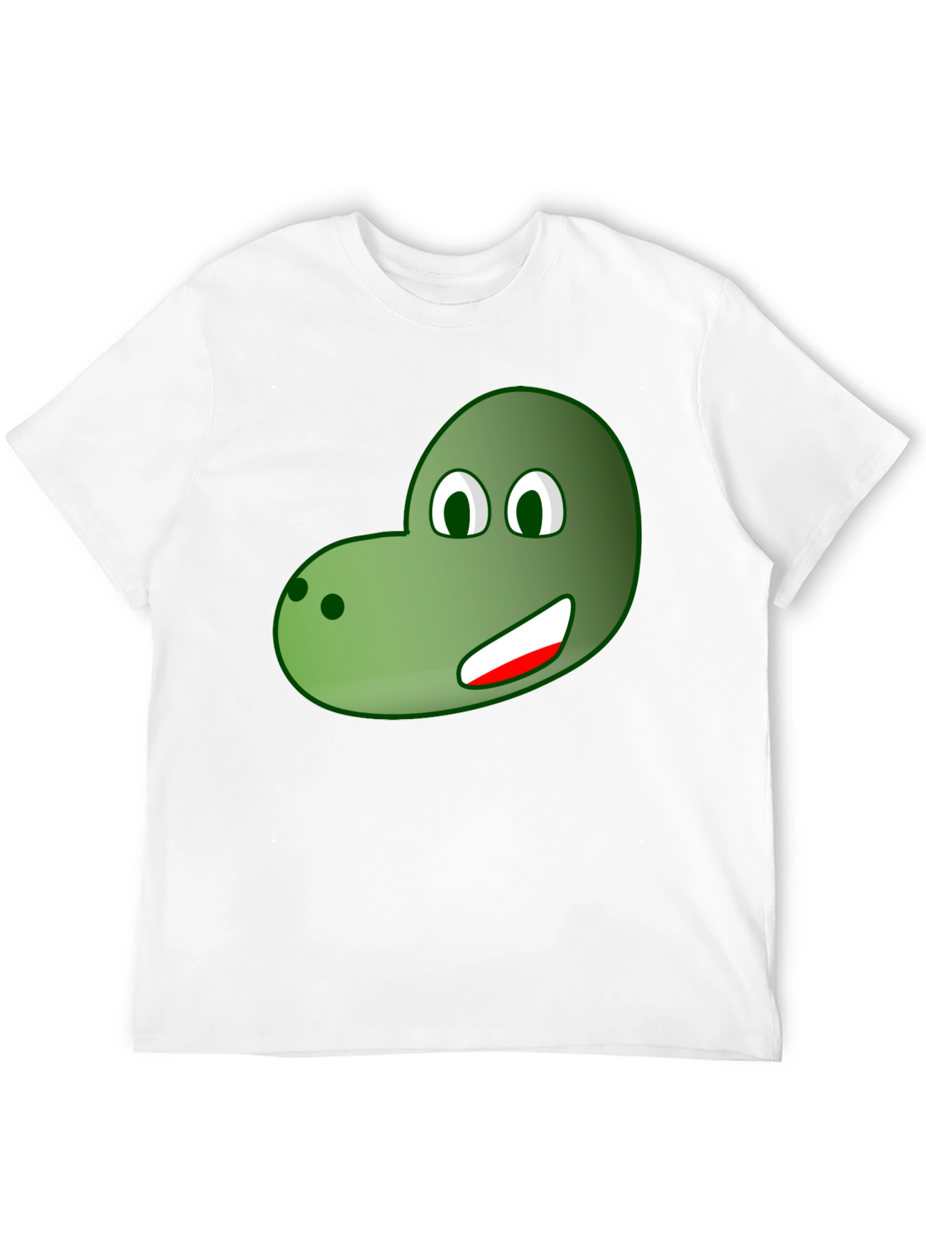 Black Cartoon Dinosaur Face Graphic Tee view 12