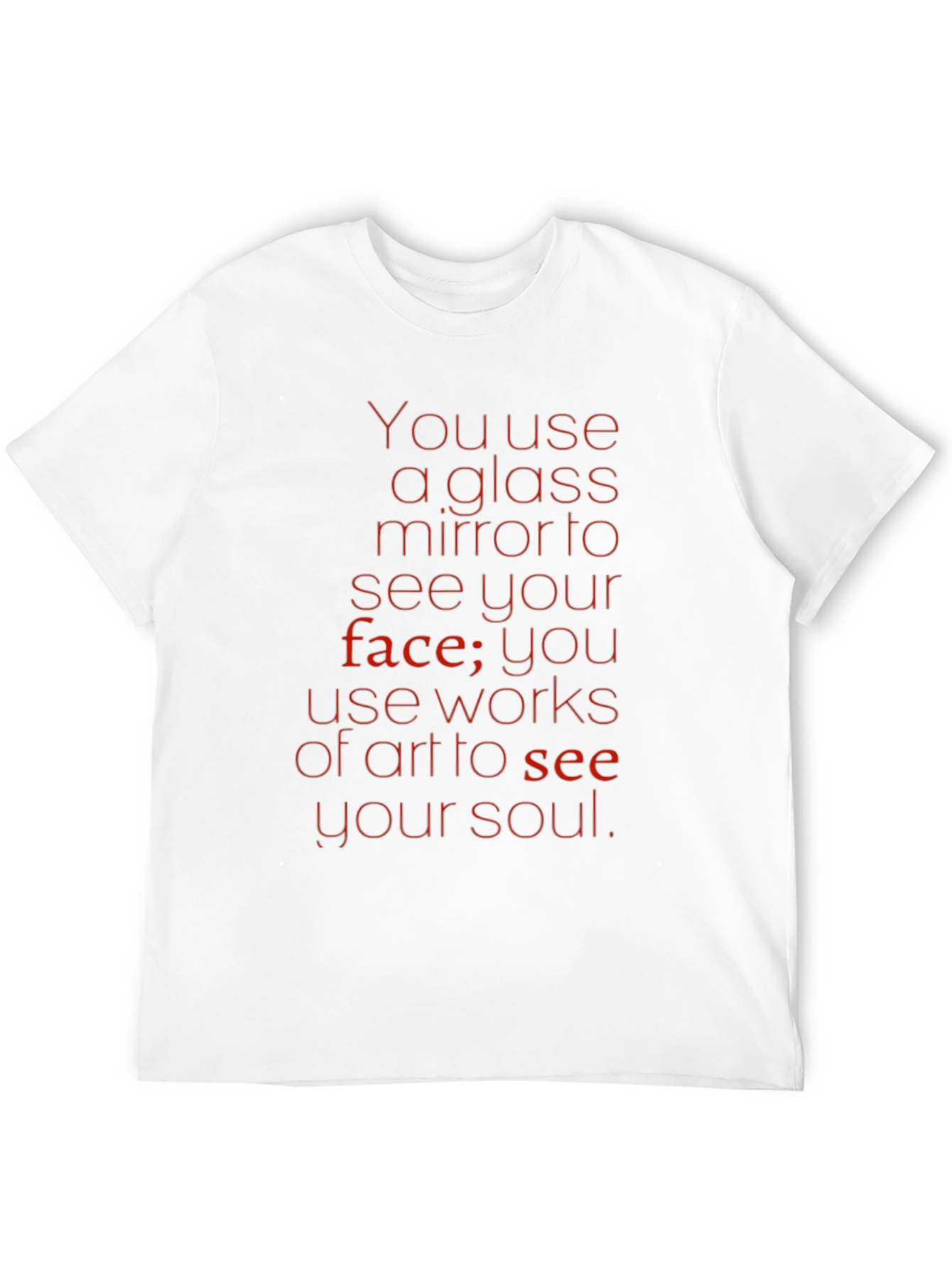Black Artful Soul T-Shirt - Glass Mirror Quote view 12
