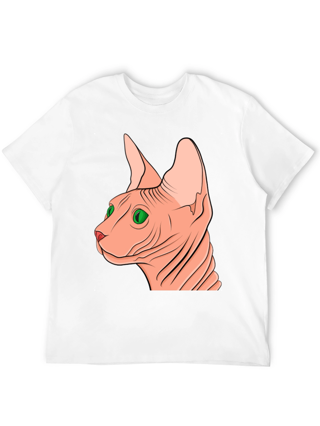 Black Sphynx Cat Graphic Tee - Unique Design view 12