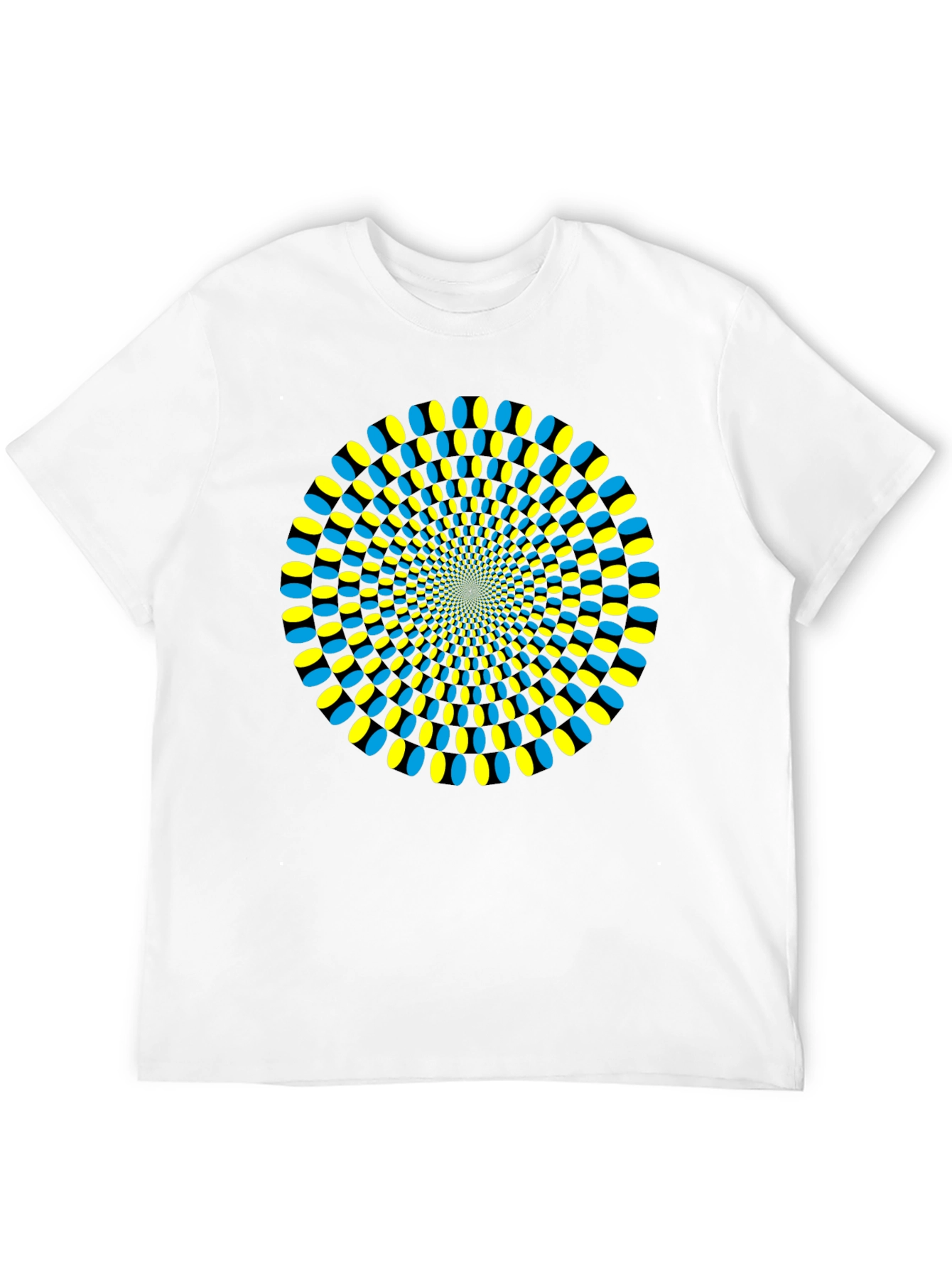 Black Hypnotic Illusion T-Shirt - Black view 12