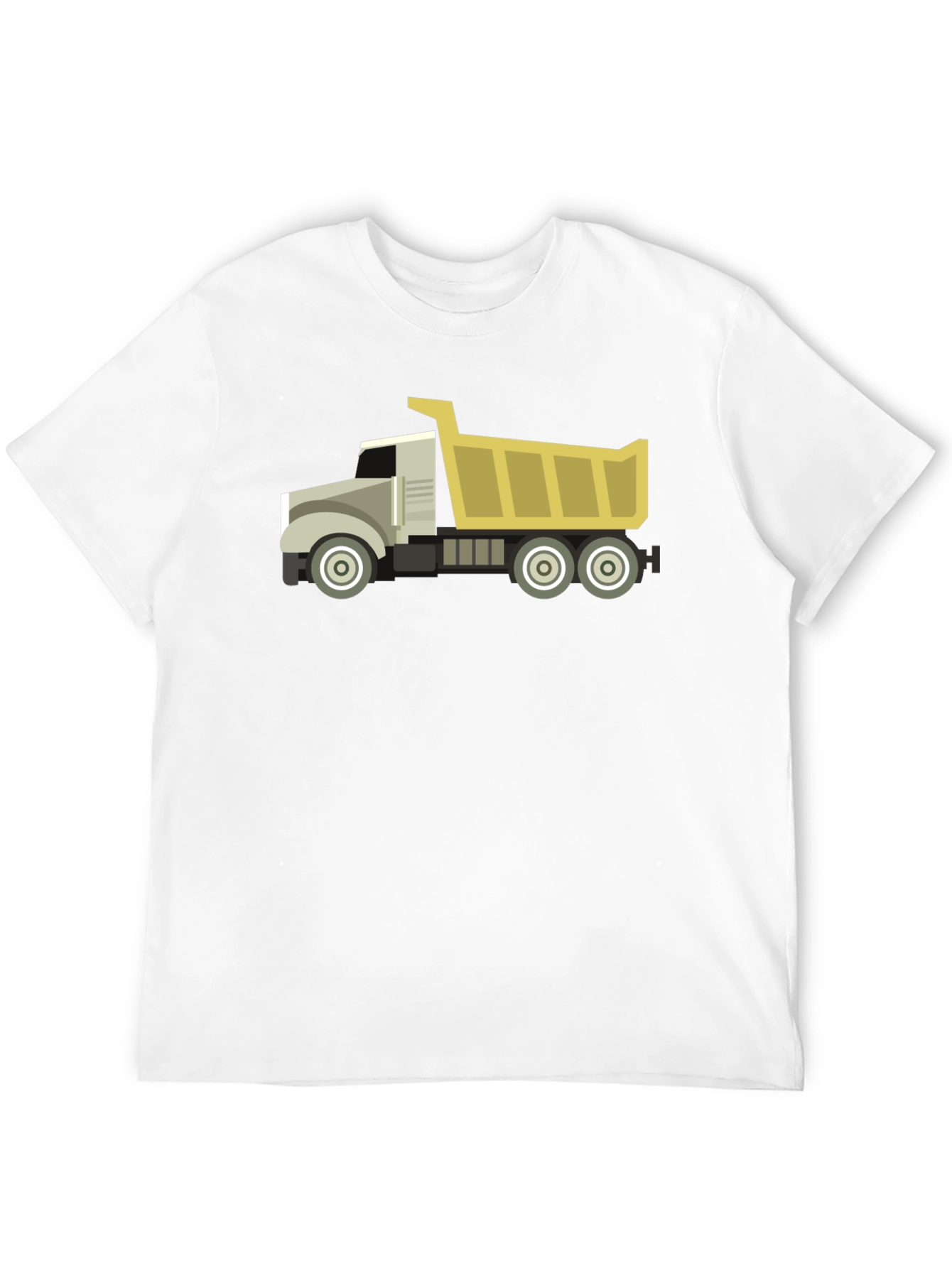 Black Dump Truck Graphic Tee - Black Cotton Blend view 12