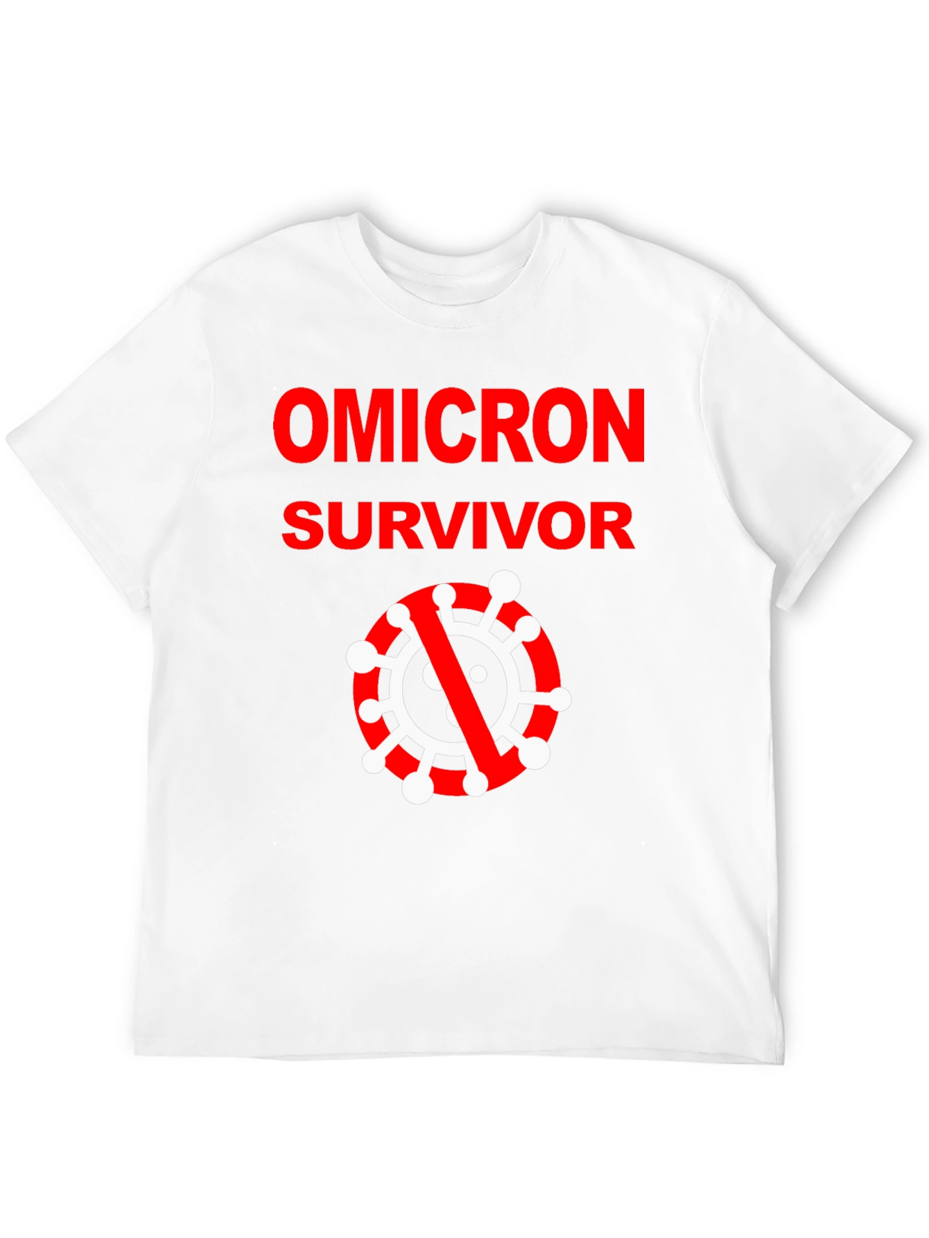 Black Omicron Survivor Black T-Shirt view 12