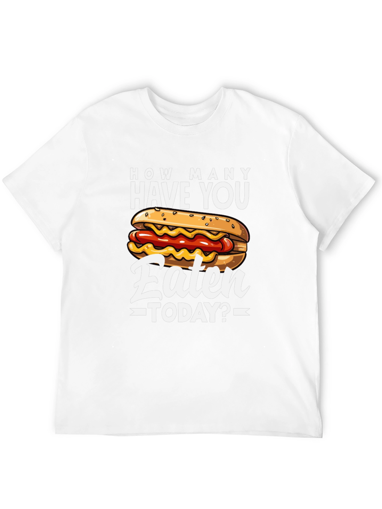 Black Hot Dog Graphic T-Shirt - Funny Foodie Tee view 12
