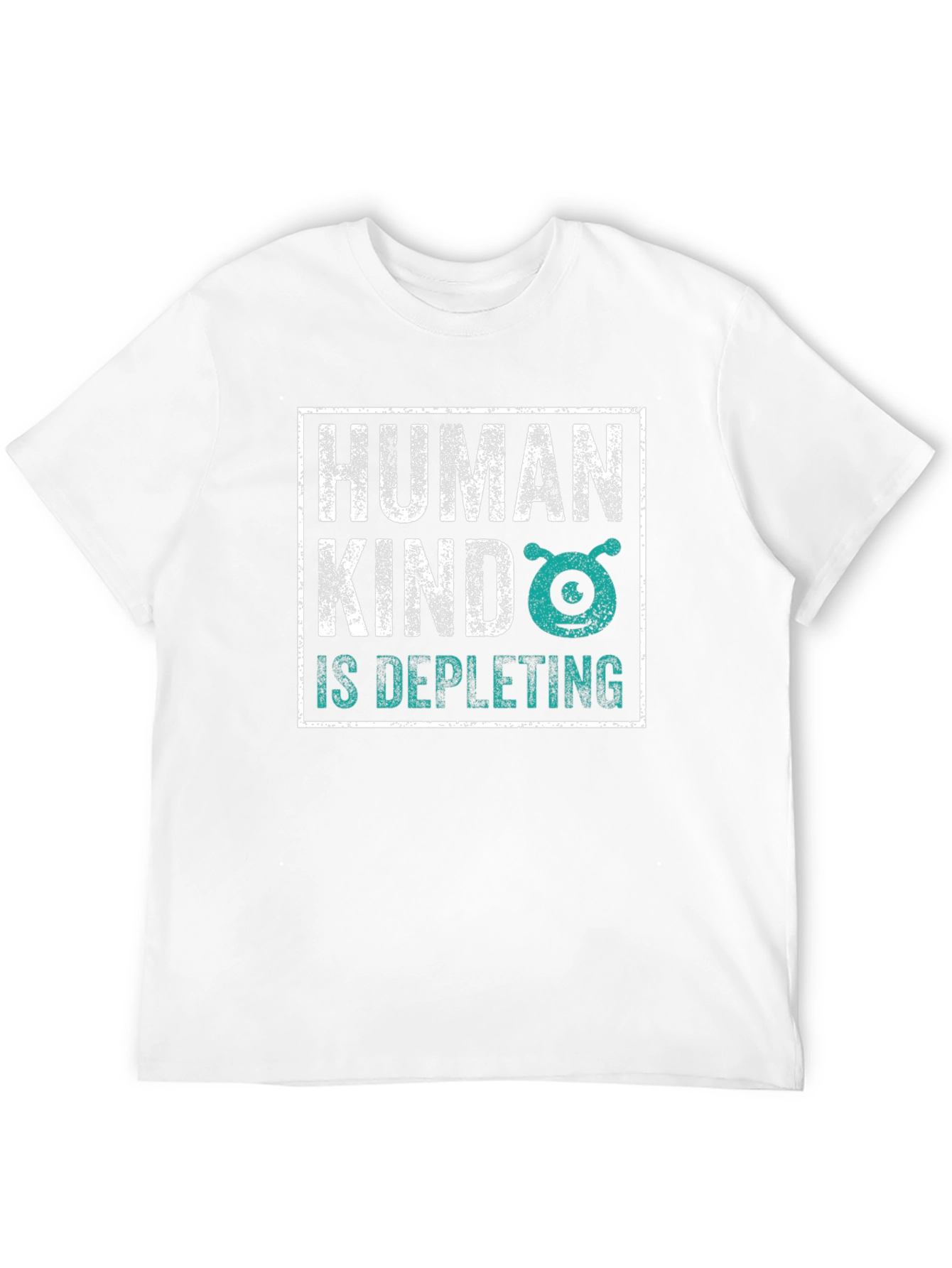 Black Humankind Alien Graphic Tee - Dark Humor T-Shirt view 12