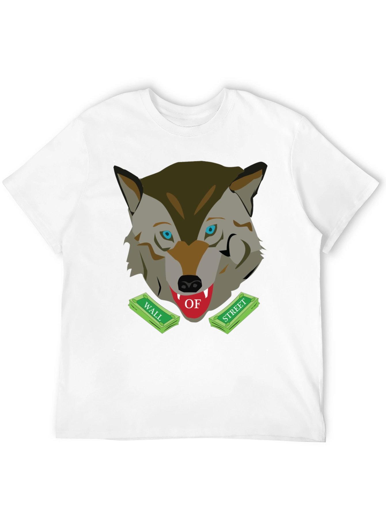 Black Wolf of Wall Street Graphic T-Shirt view 12