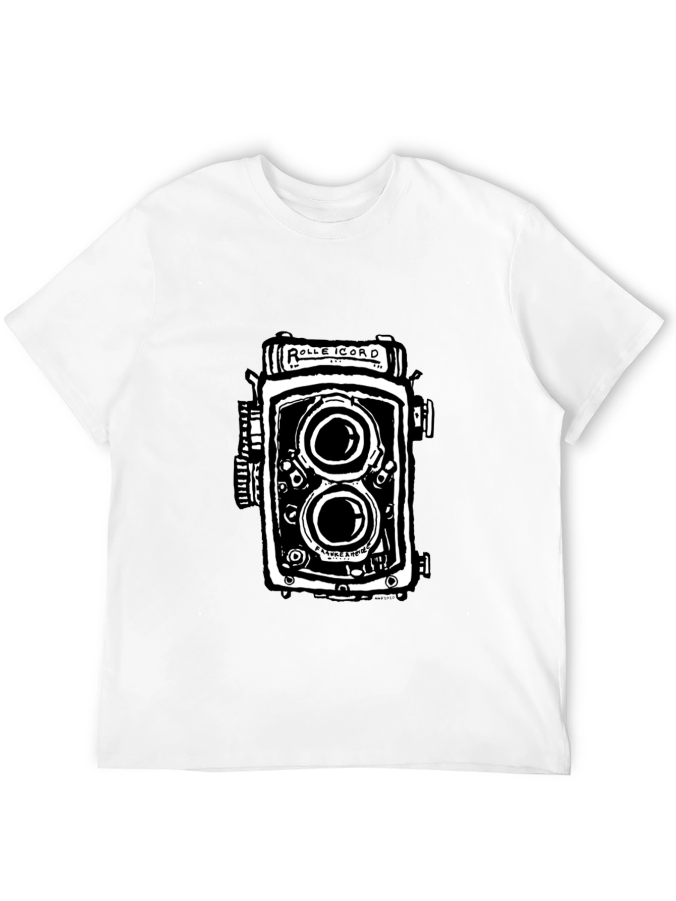 Black Vintage Camera Graphic T-Shirt - Black view 12