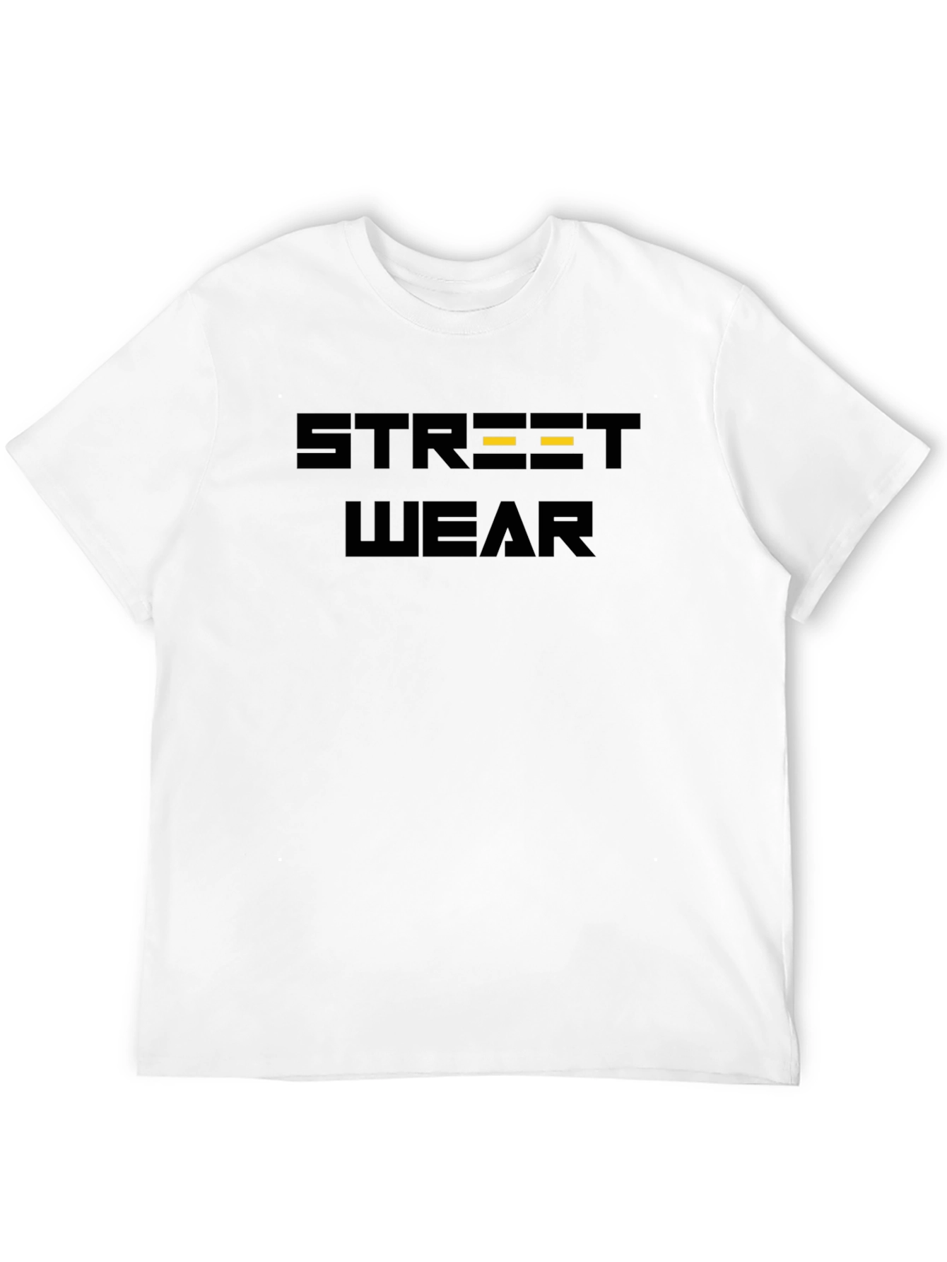Black Streetwear Graphic Tee - Black Cotton Blend view 12