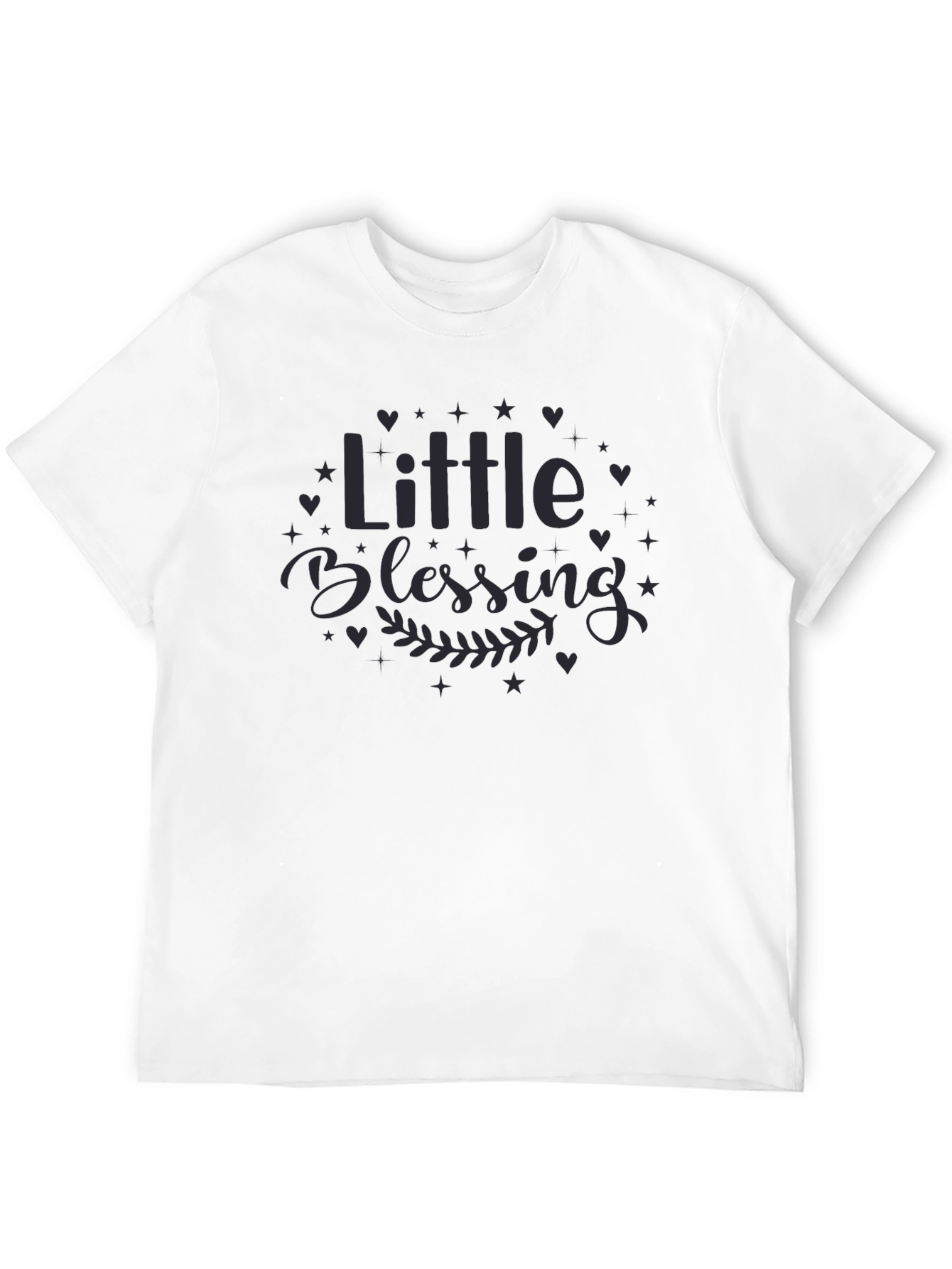 Black Little Blessing Graphic Tee - Soft Cotton Comfort view 12