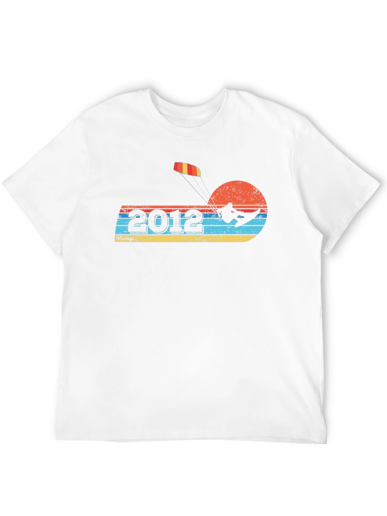 Black Vintage 2012 Kitesurfing Graphic Tee view 12