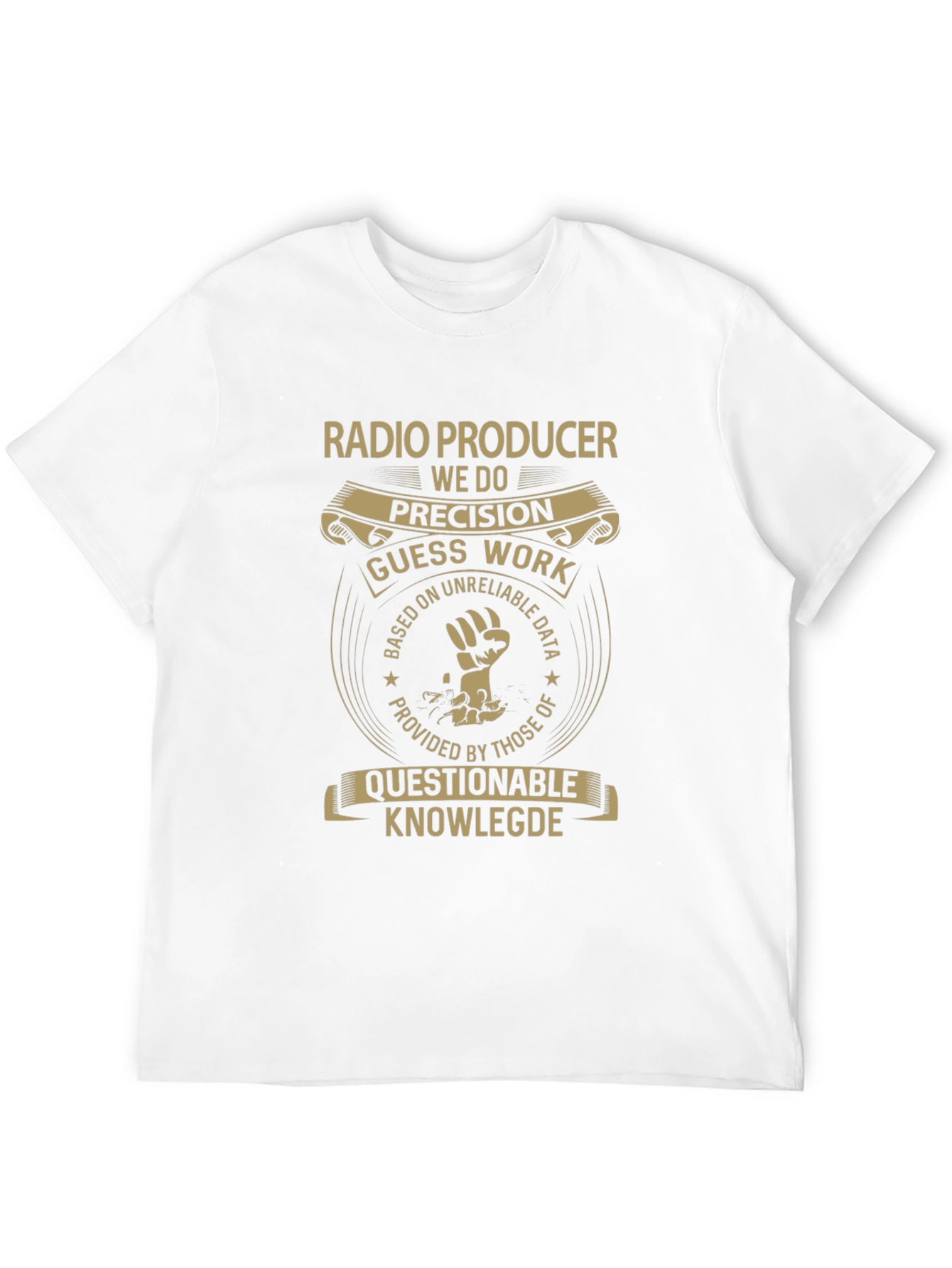 Black Radio Producer Precision Funny T-Shirt view 12