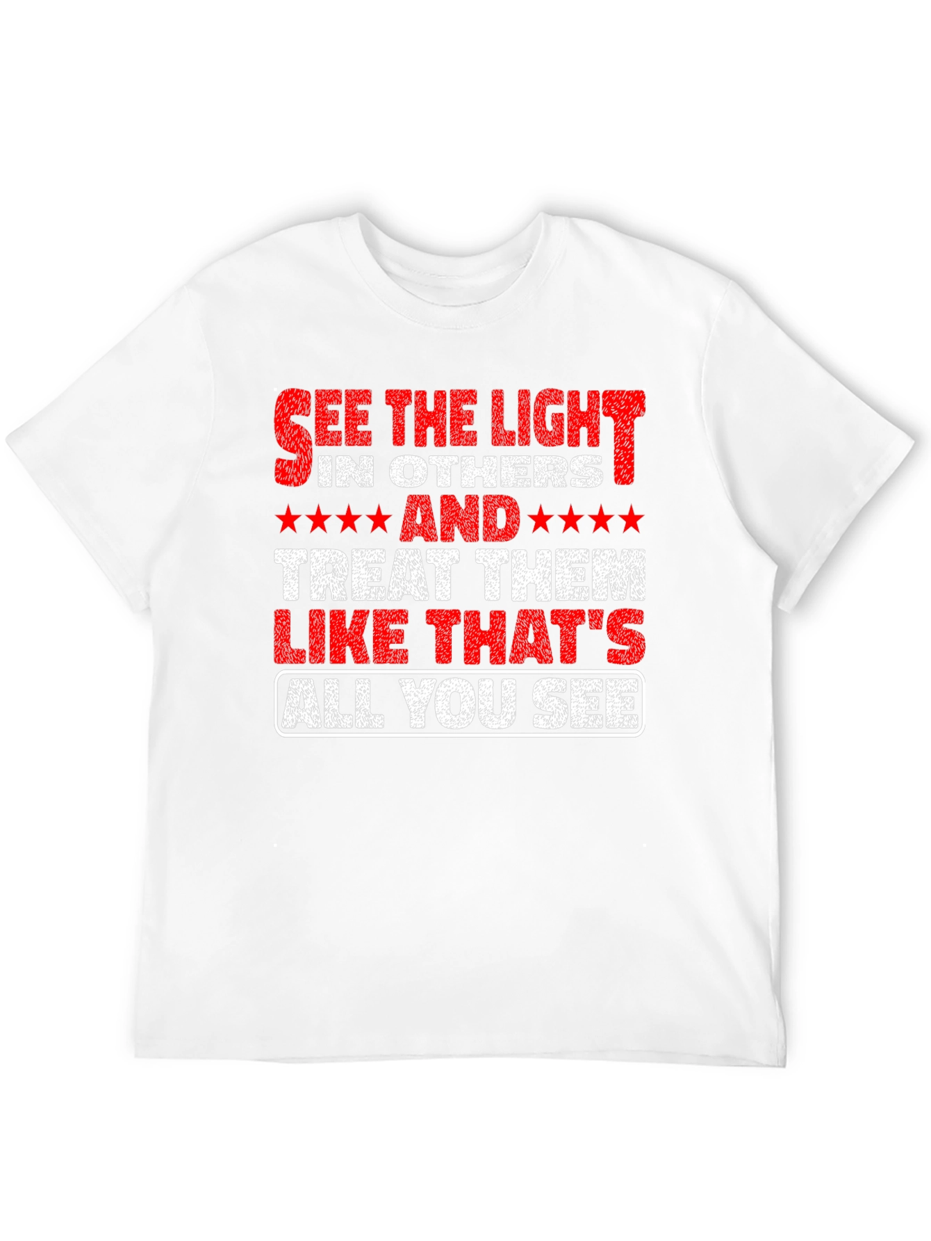 Black See the Light T-Shirt - Inspirational Message Tee view 12