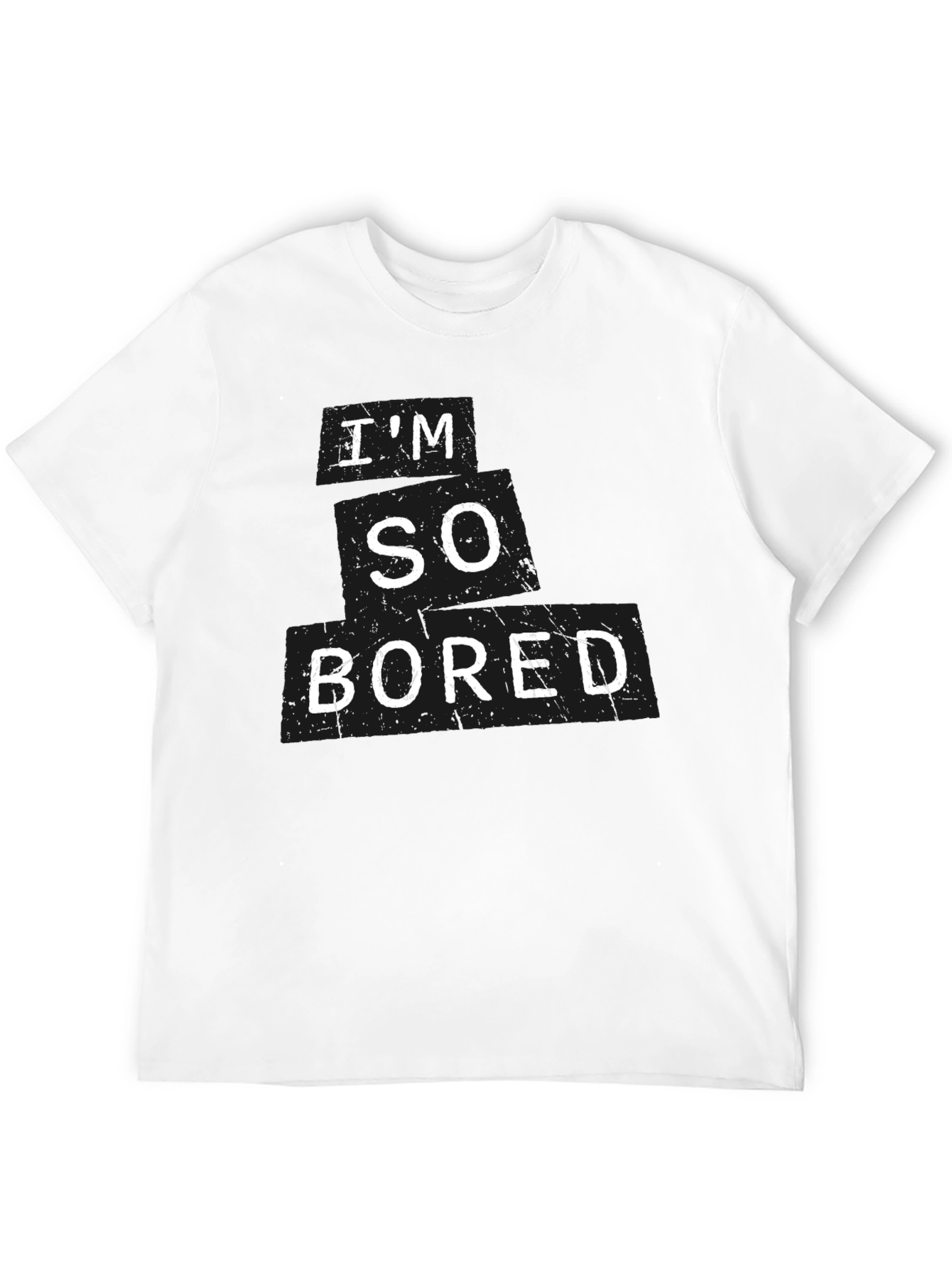 Black I'm So Bored Graphic T-Shirt - Relaxed Fit view 12
