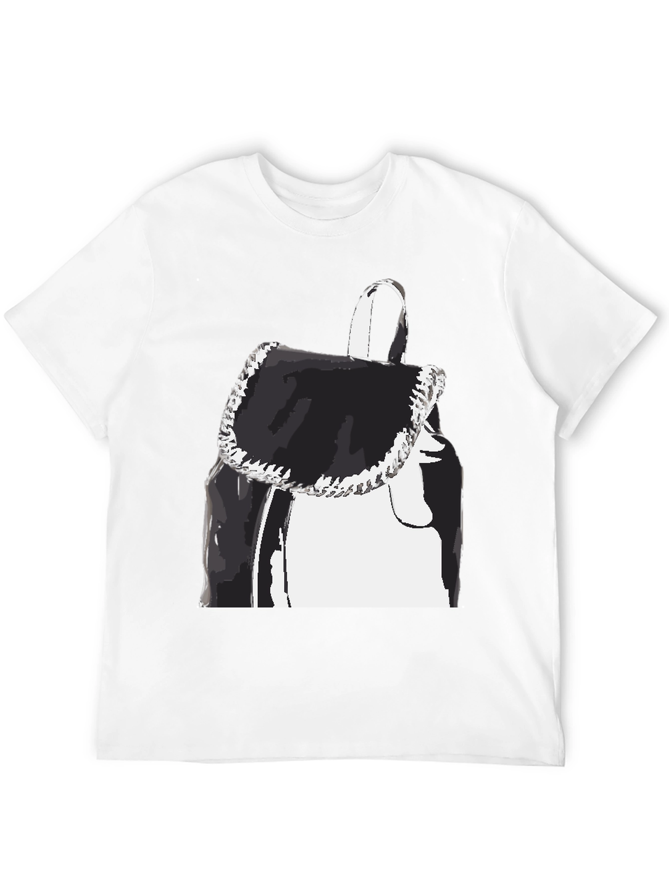 Black Black Graphic Tee - Backpack Print view 12