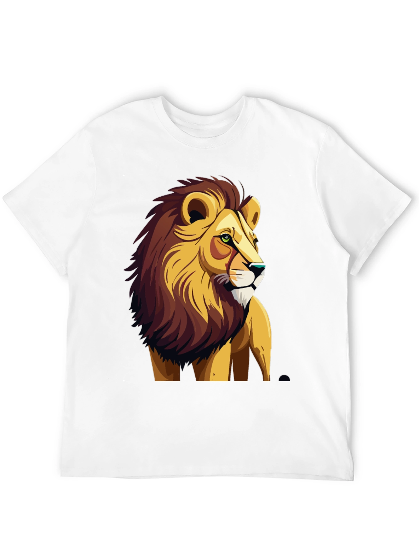 Black Lion Graphic Print Tee - Cool & Bold view 12