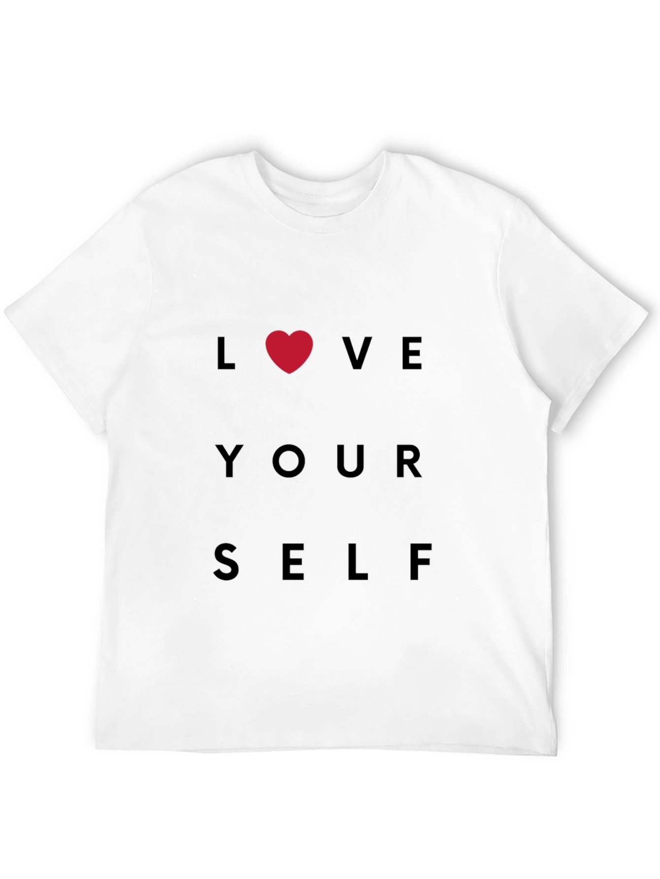 Black Love Yourself Black T-Shirt view 12