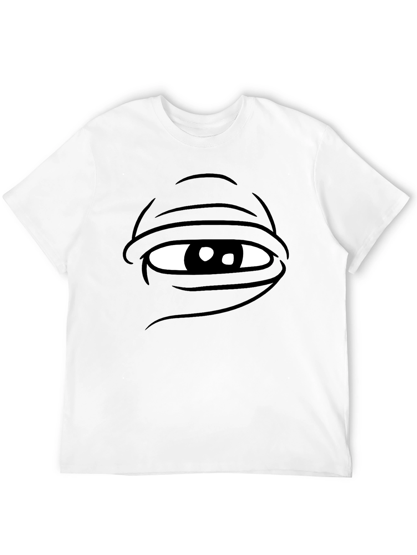 Black Pepe Eye Black T-Shirt - Adult Humor Graphic Tee view 12