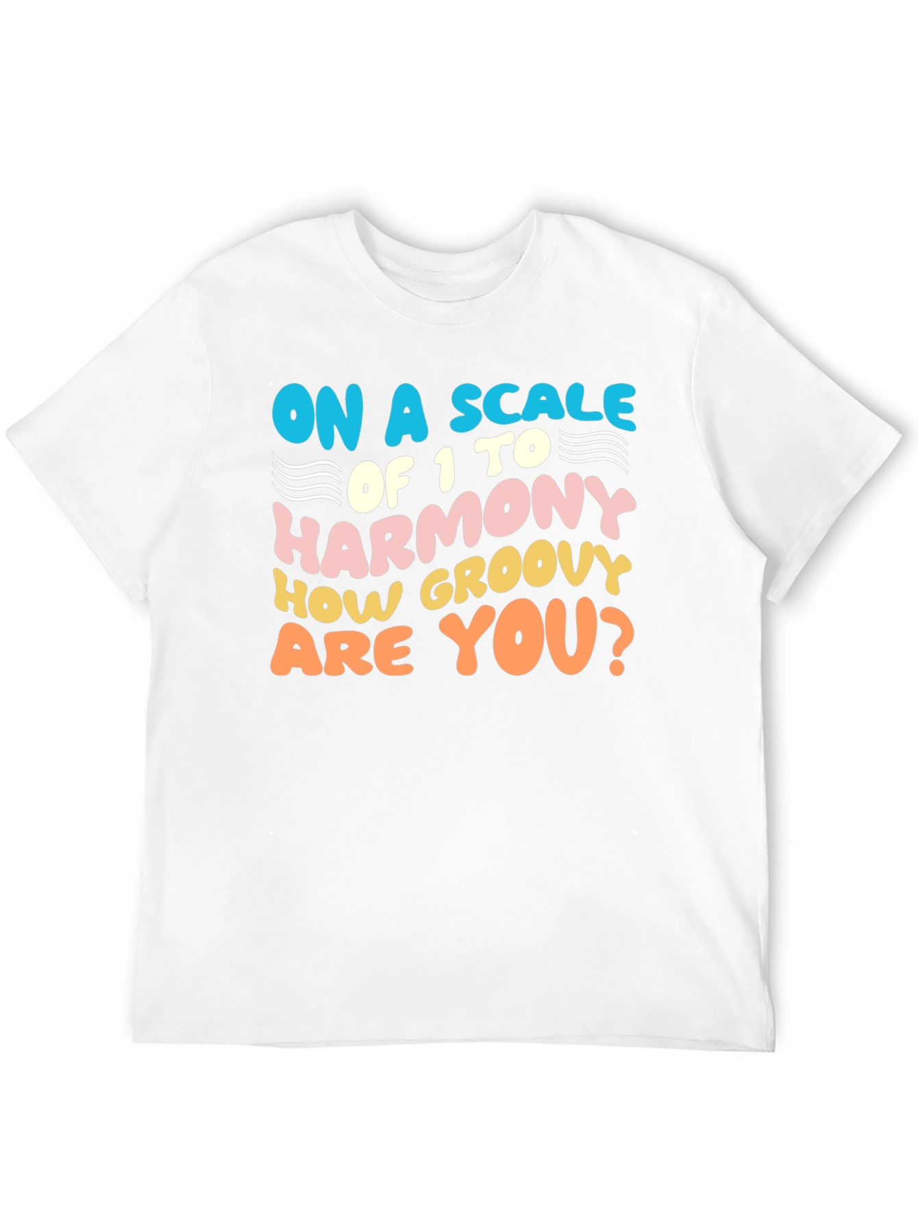 Black Groovy Harmony T-Shirt - Fun Retro Style view 12