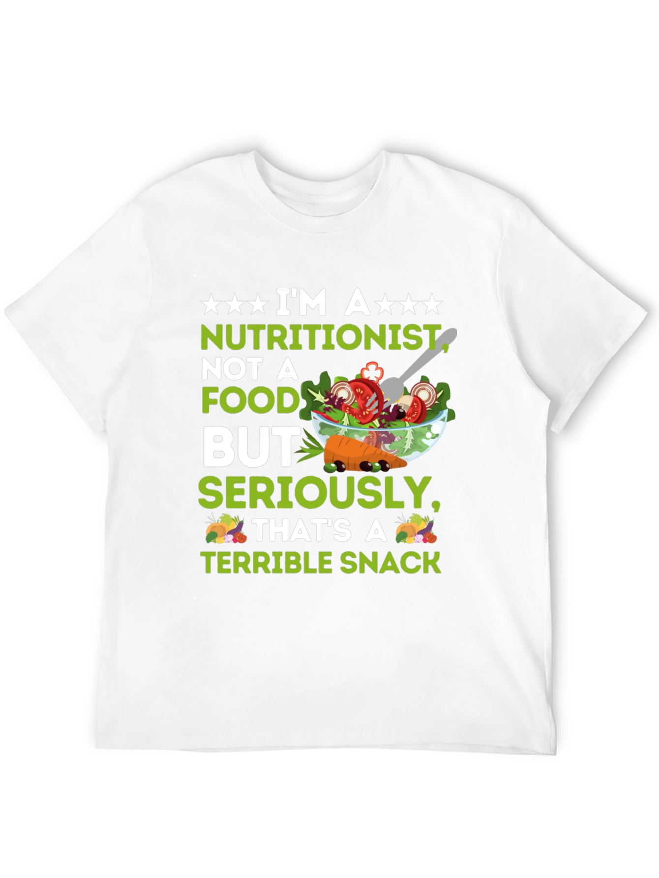 Black Nutritionist Terrible Snack Graphic Tee view 12