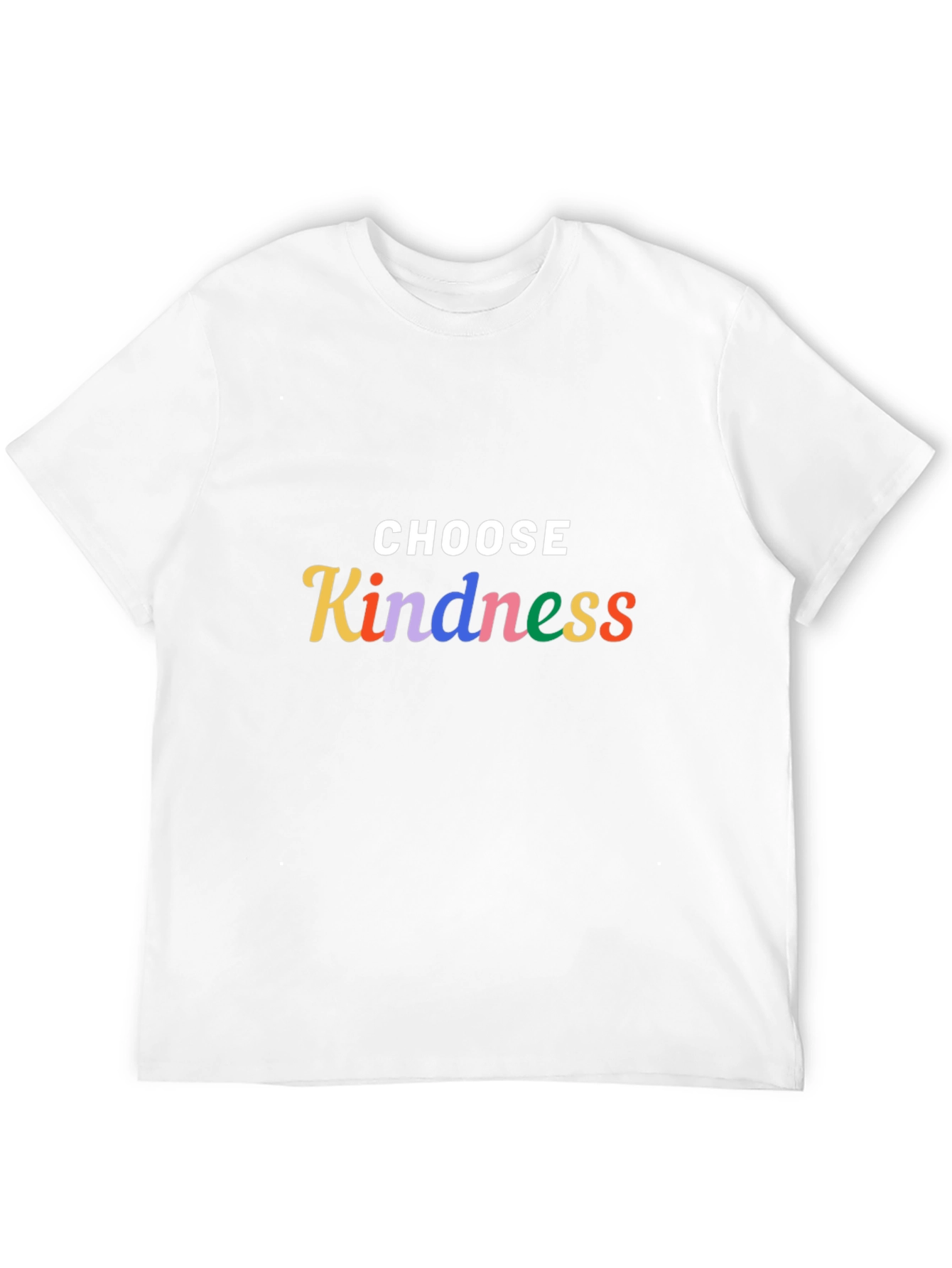 Black Choose Kindness T-Shirt - Black Crew Neck Tee view 12