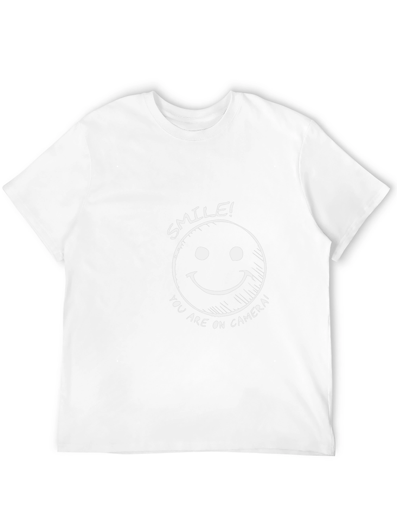 Black Smile! You Are On Camera Black T-Shirt view 12