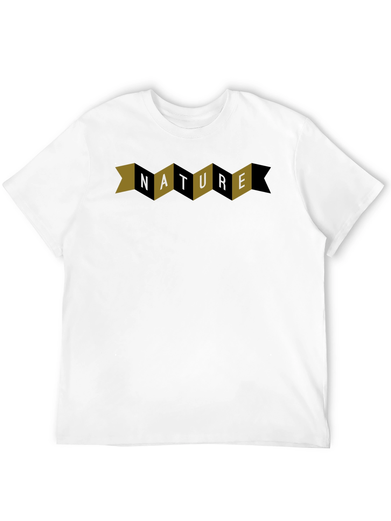 Black Nature Graphic Print Black Crew Neck T-Shirt view 12